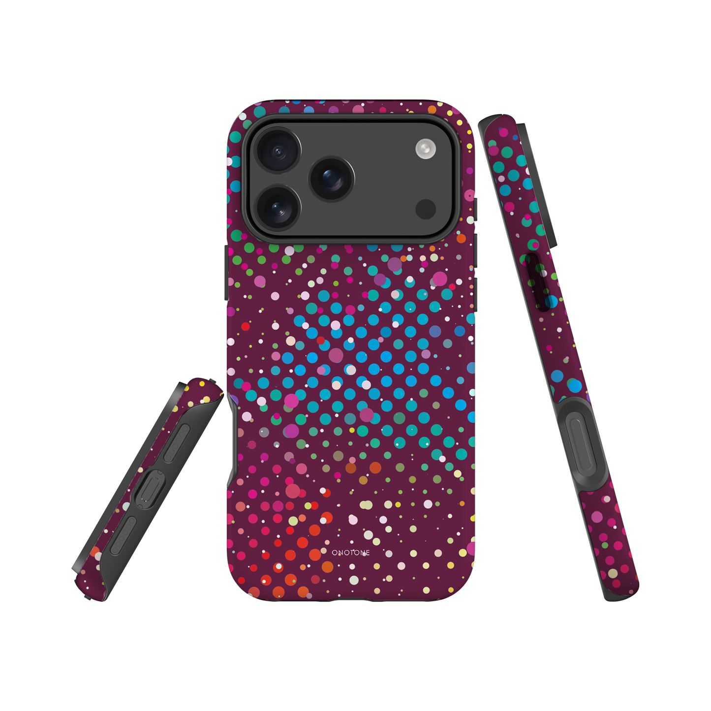 Dark Plun Polka Dot iPhone 17 (MagSafe) Case
