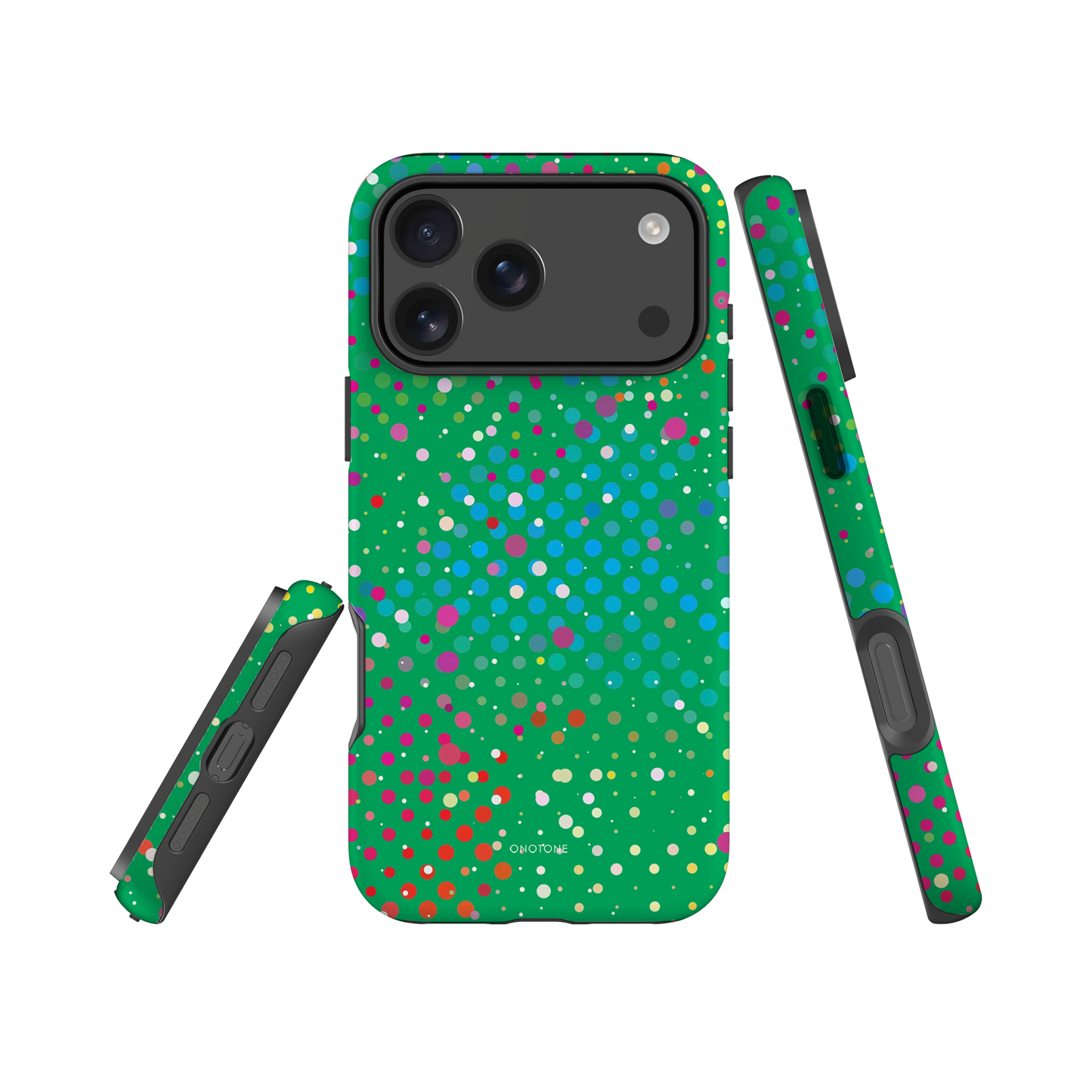 Shamrock Green Polka Dot iPhone 17 (MagSafe) Case