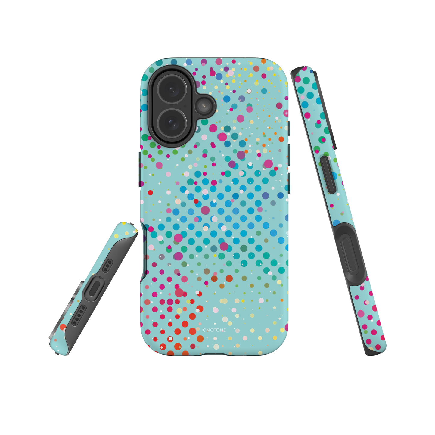 Blue Green Pastel Polka Dot iPhone 17 (MagSafe) Case