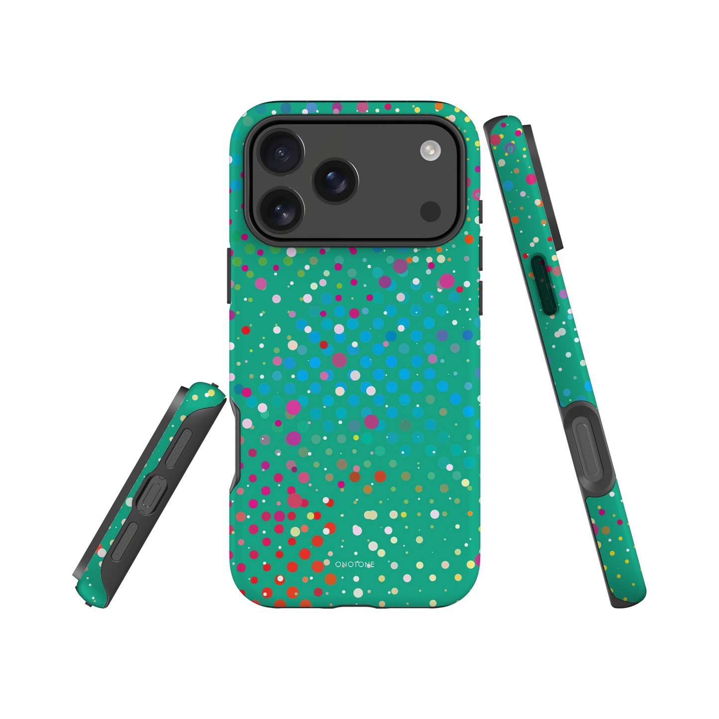 Persian Green Polka Dot iPhone 17 Pro (MagSafe) Case