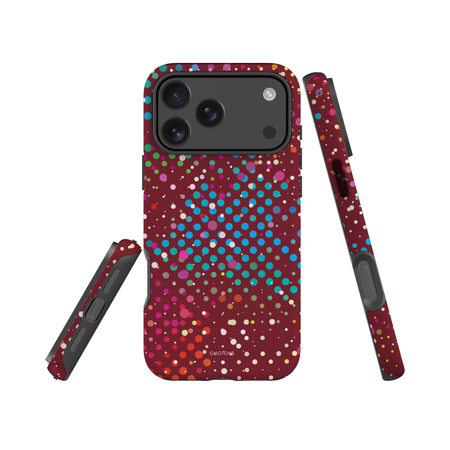 Light Burgundy Polka Dot iPhone 17 Pro (MagSafe) Case