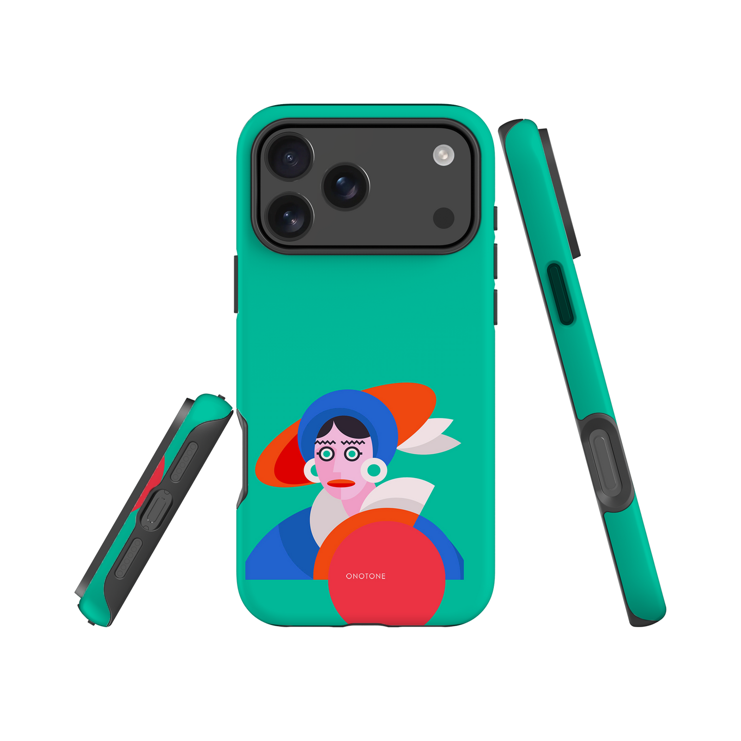 Dual Layer green modern iPhone® Case ( MD-3689)