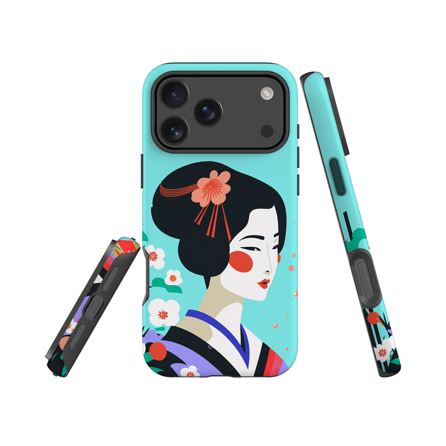 Dual Layer geisha modern iPhone® Case ( MD-1953)
