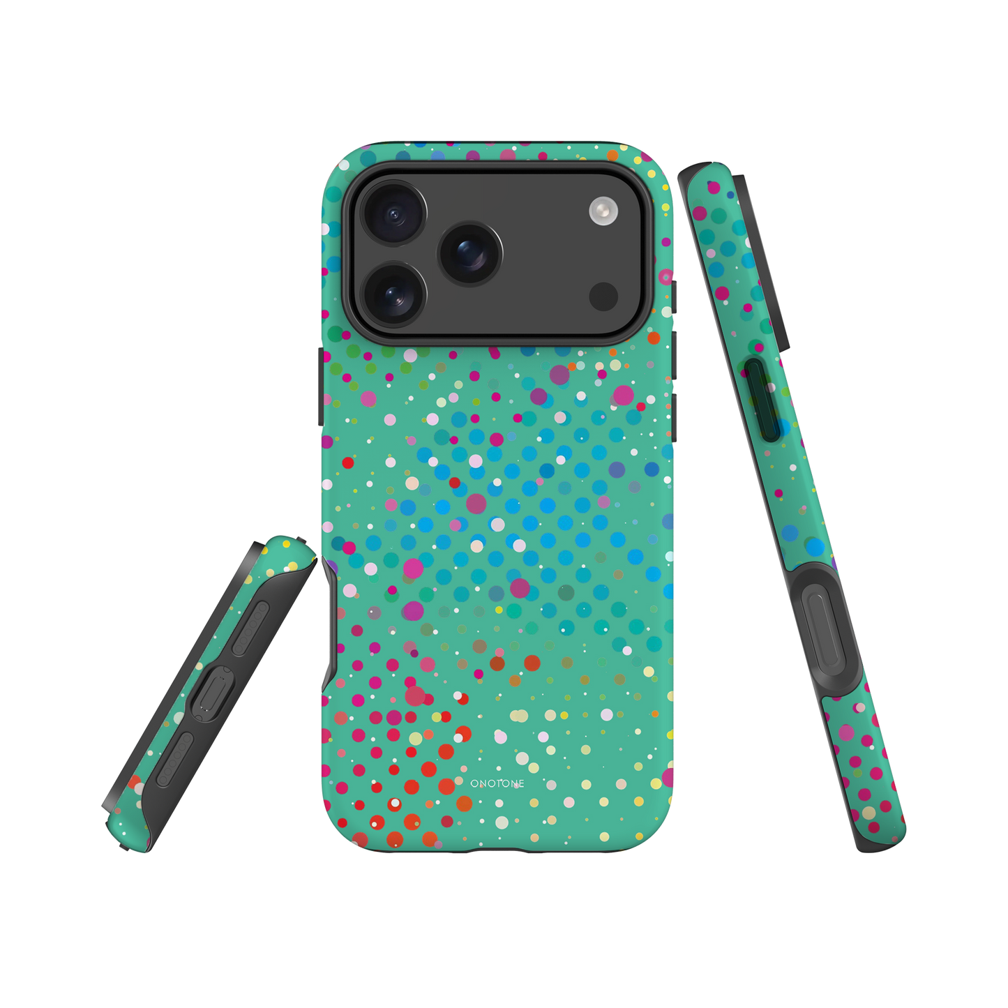 Pearl Aqua Polka Dot iPhone 17 (MagSafe) Case