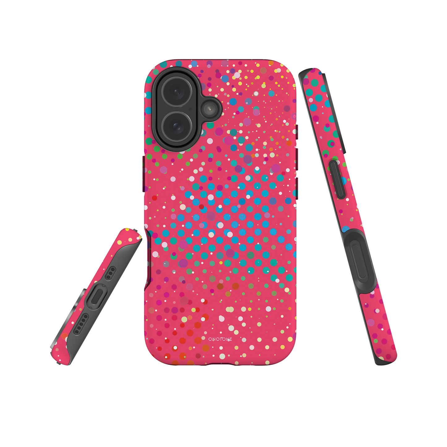 Redish Pink Polka Dot iPhone 17 (MagSafe) Case