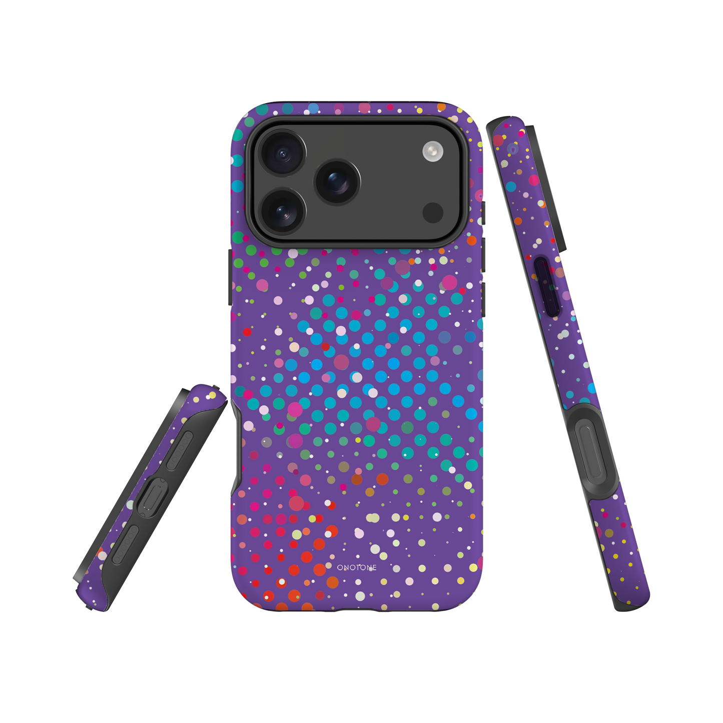Indigo Purple Polka Dot iPhone 17 Pro (MagSafe) Case