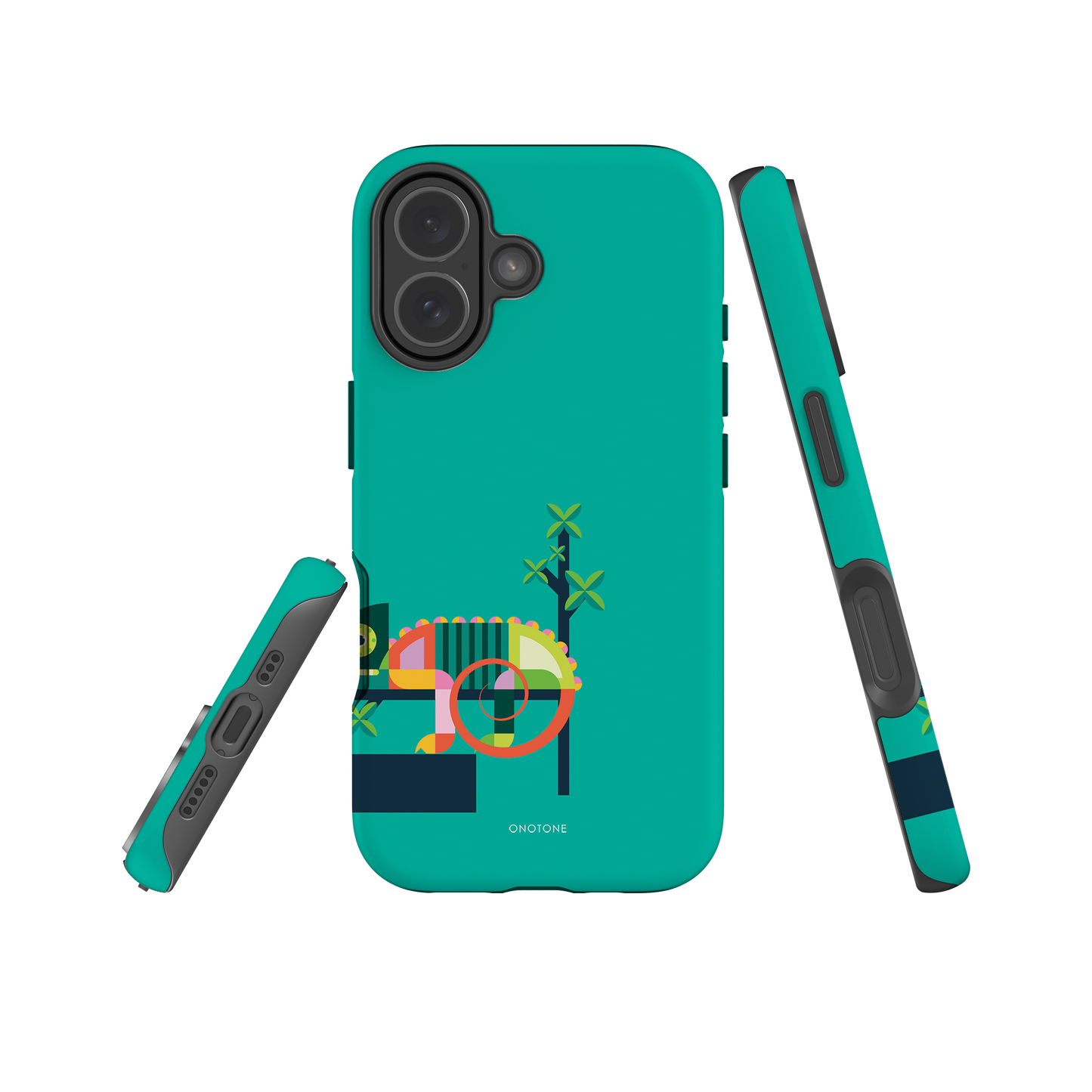 Dual Layer green modern iPhone® Case ( MD-2569)