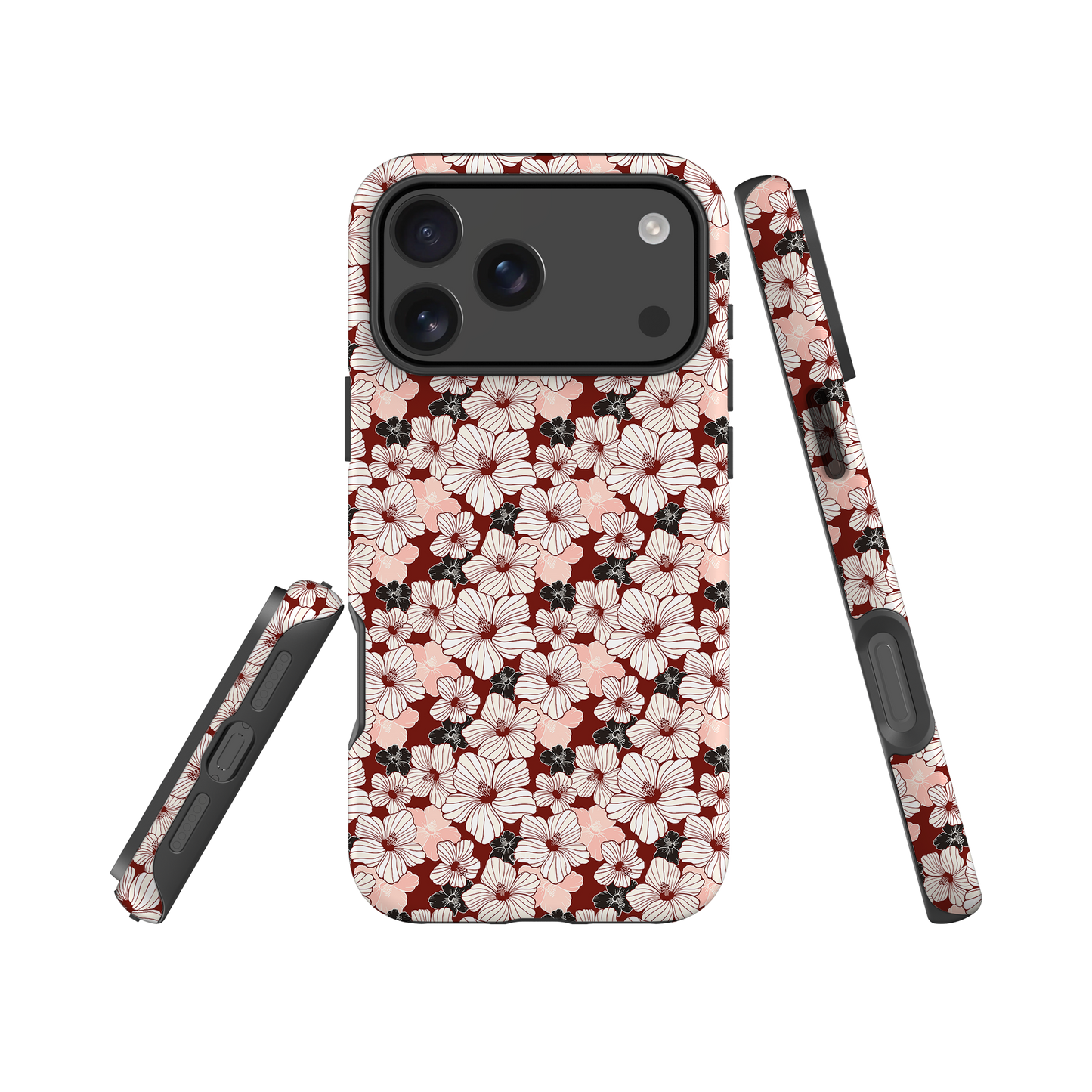 Japanese design indigo iPhone® Case with cherry blossoms (IND-019)