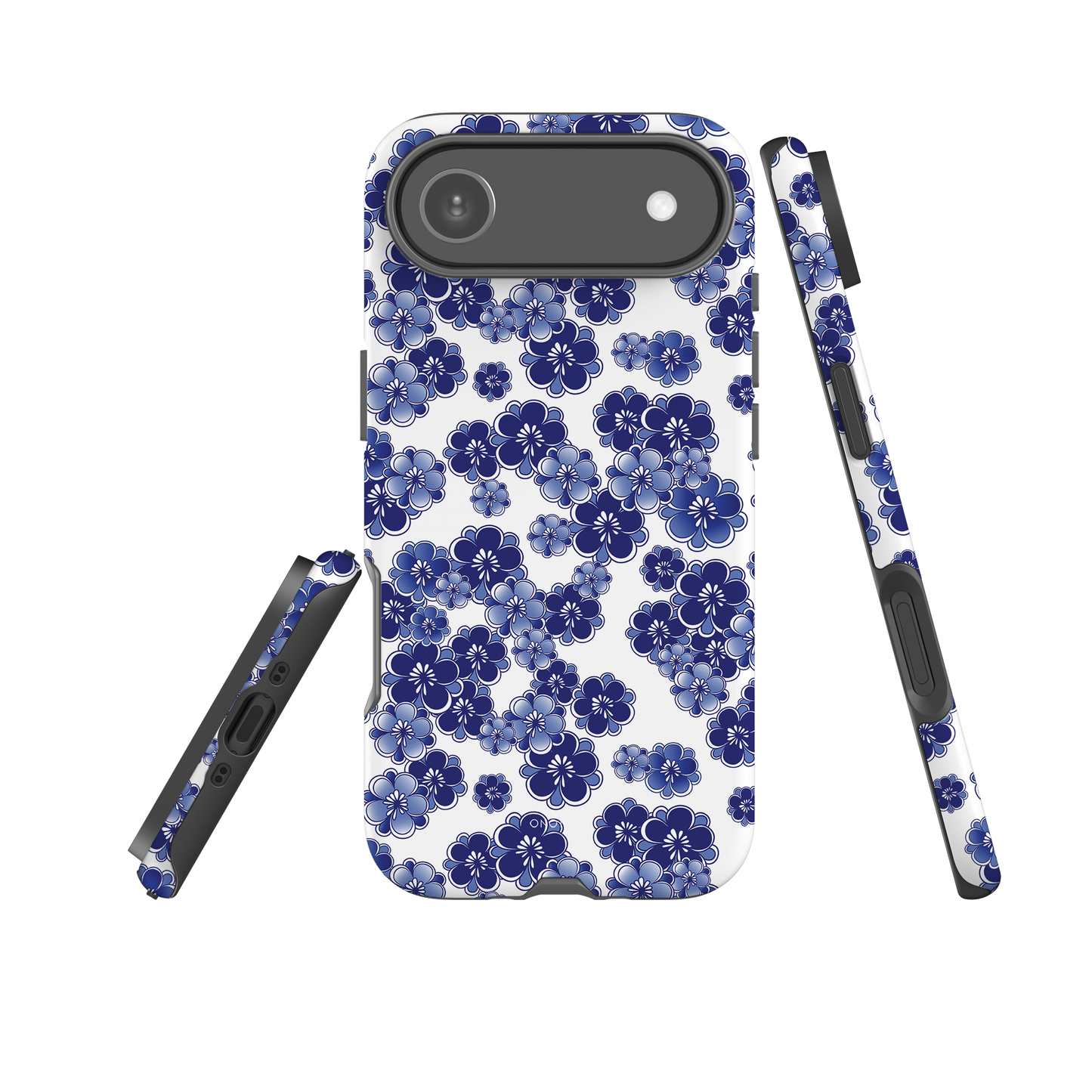 Japanese design indigo iPhone® Case  (IND-042)