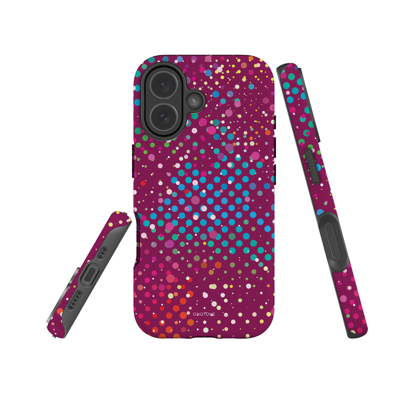 Plum Purple Polka Dot iPhone 17 (MagSafe) Case