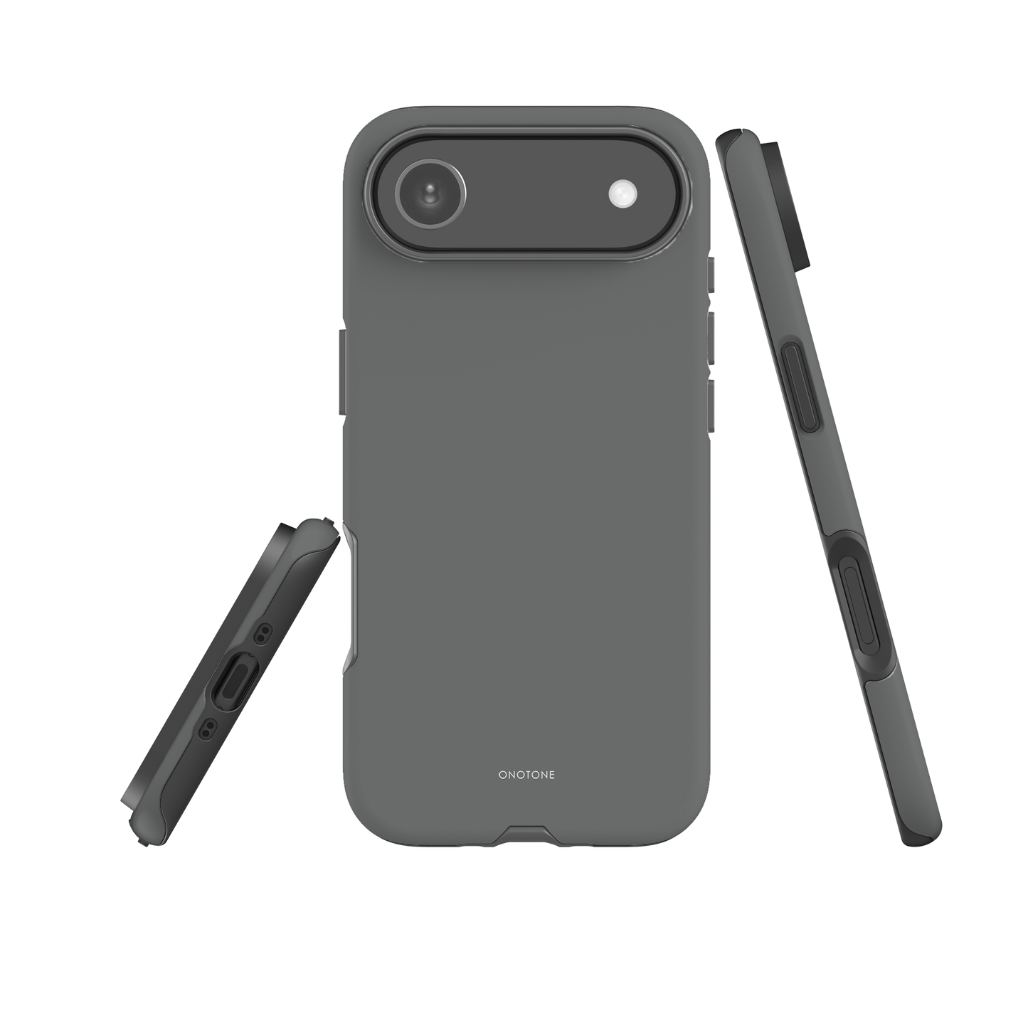 GRAY MINIMALIST IPHONE® CASE - PANTONE® 424