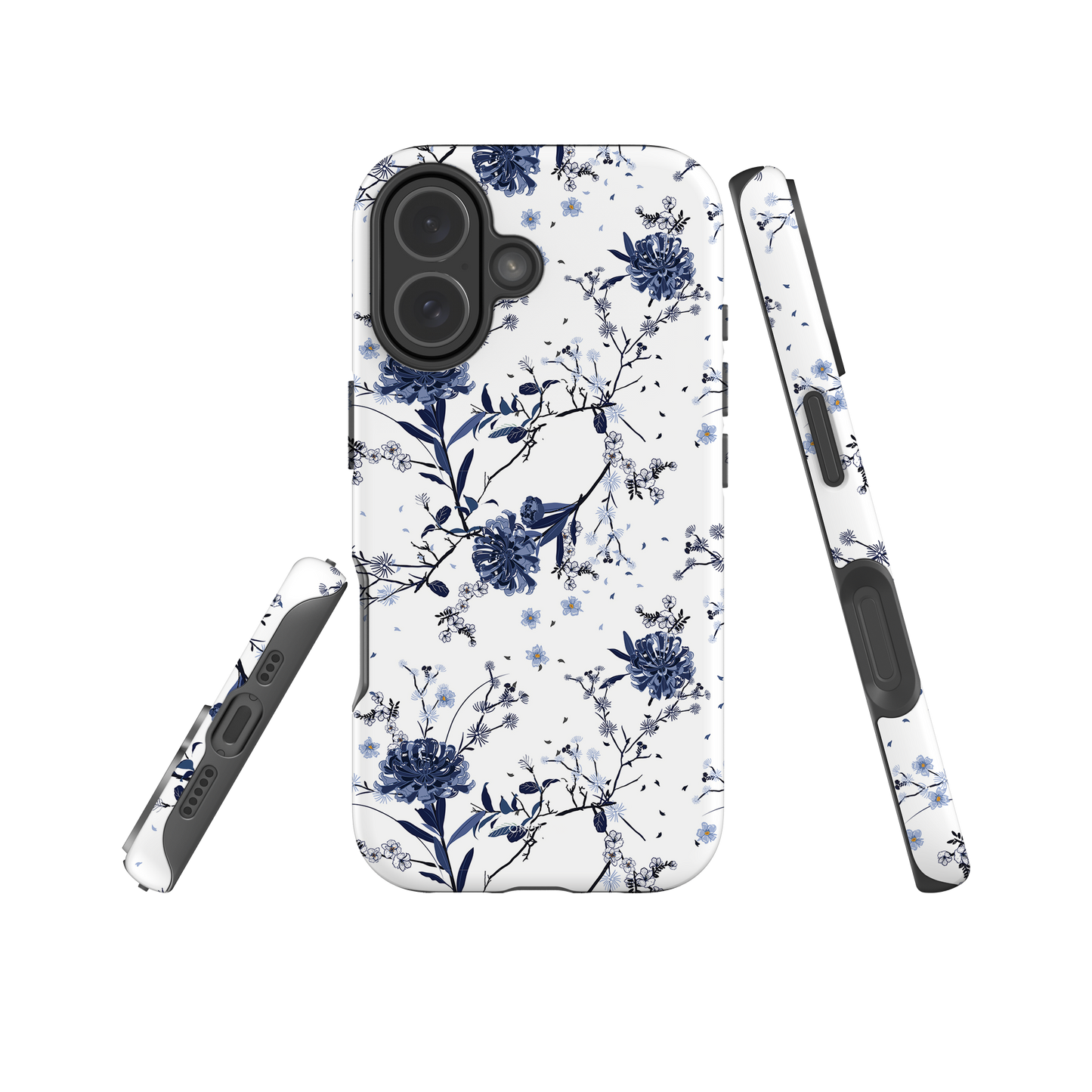 Japanese design indigo iPhone® Case with patterns  (IND-024)