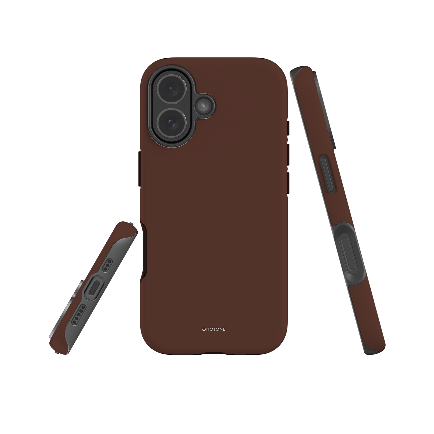 GRAY MINIMALIST IPHONE® CASE - PANTONE® CHOCOLATE FONDANT