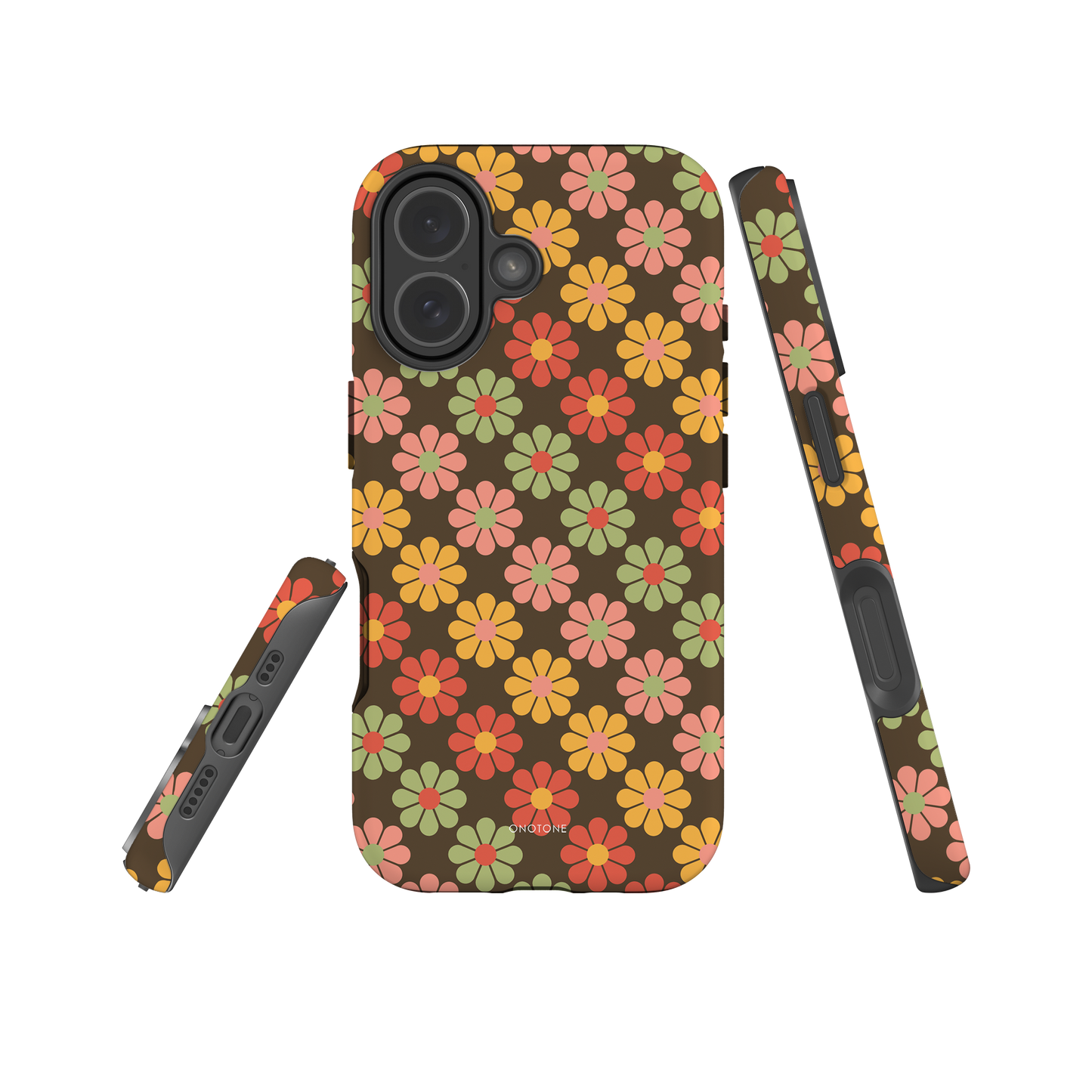 Retro iPhone Case – iPhone Case with Retro Flower Patterns (RTR-012)