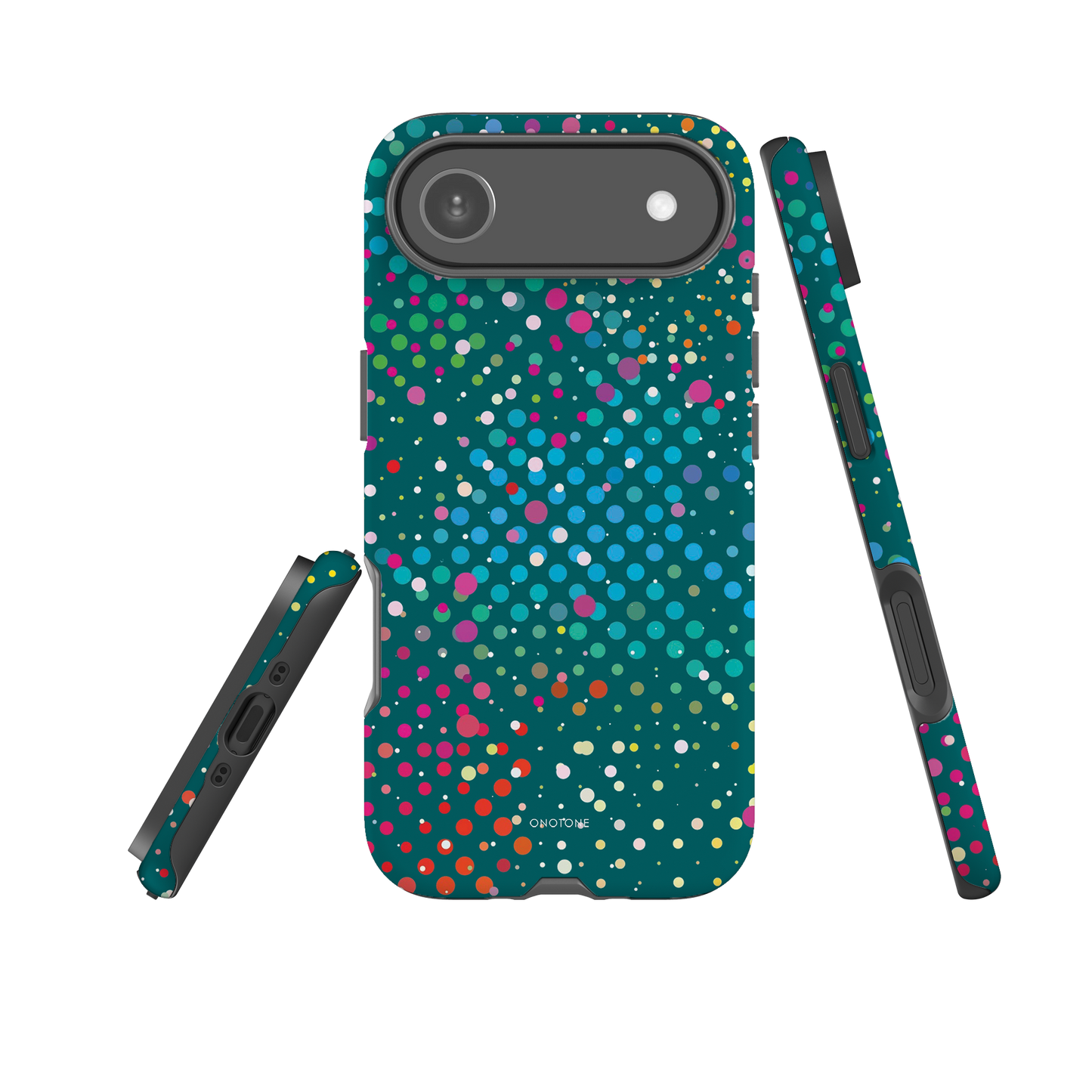 Midnight Green Polka Dot iPhone 17 Pro (MagSafe) Case