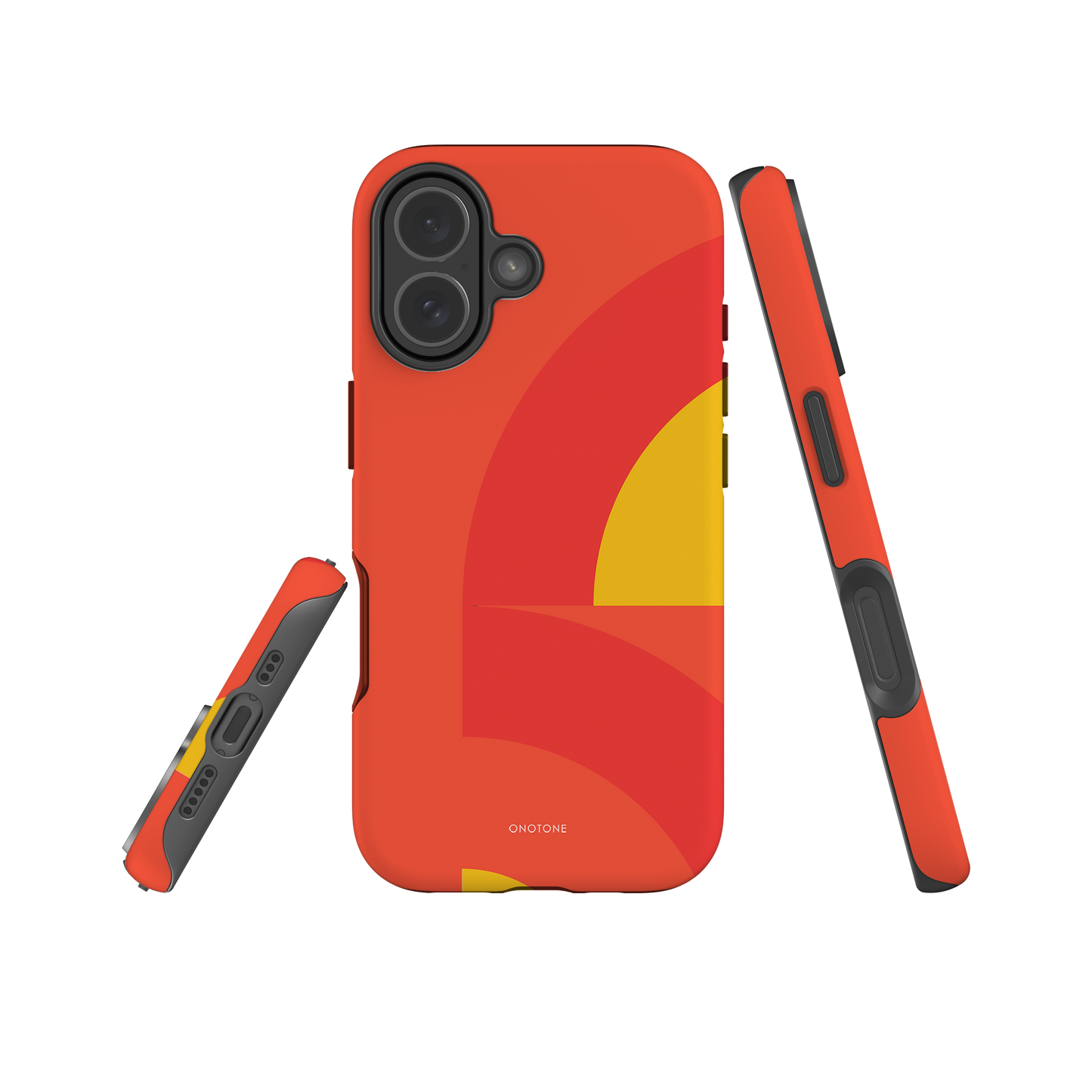 Dual Layer orange modern iPhone® Case ( MD-2625)
