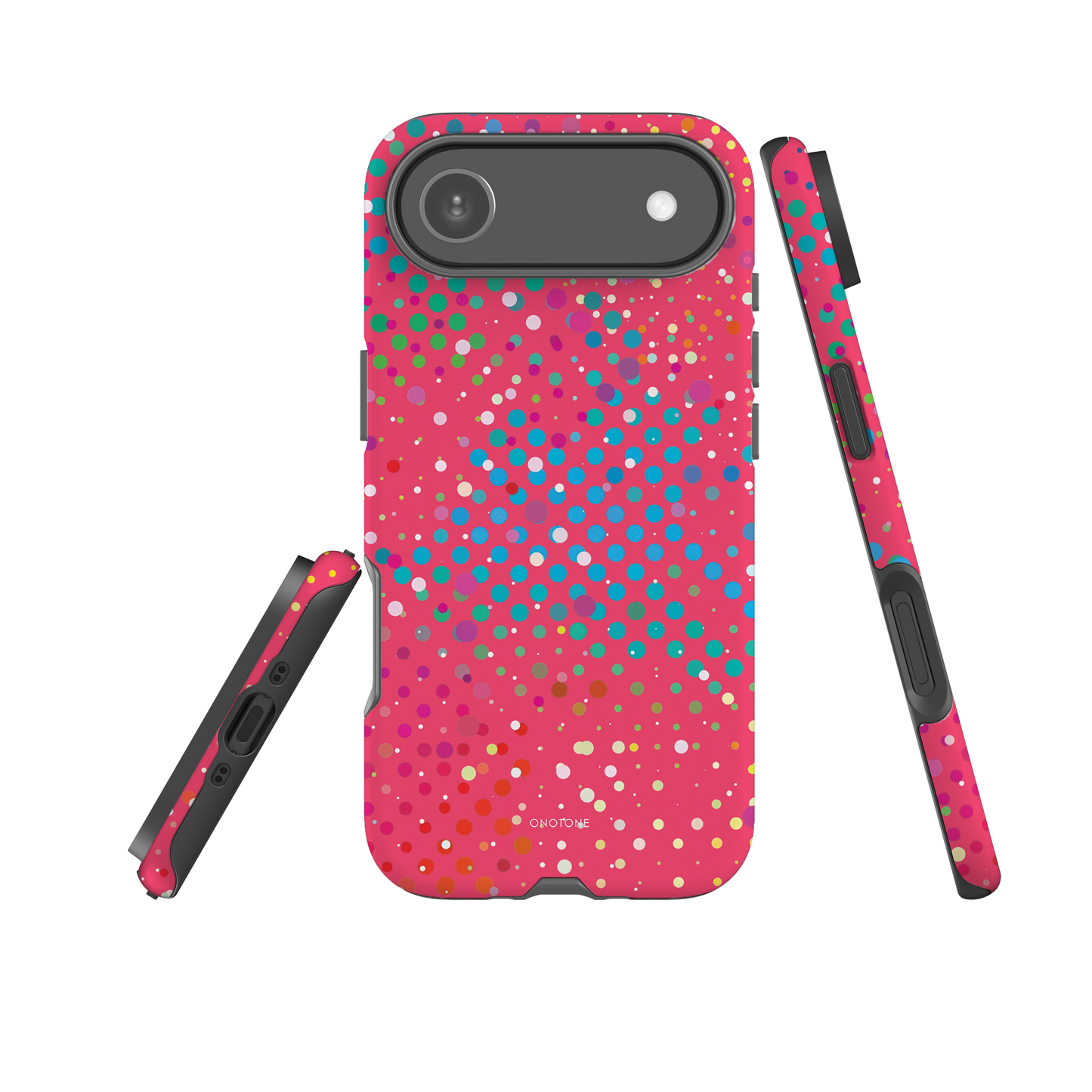 Redish Pink Polka Dot iPhone 17 Pro (MagSafe) Case