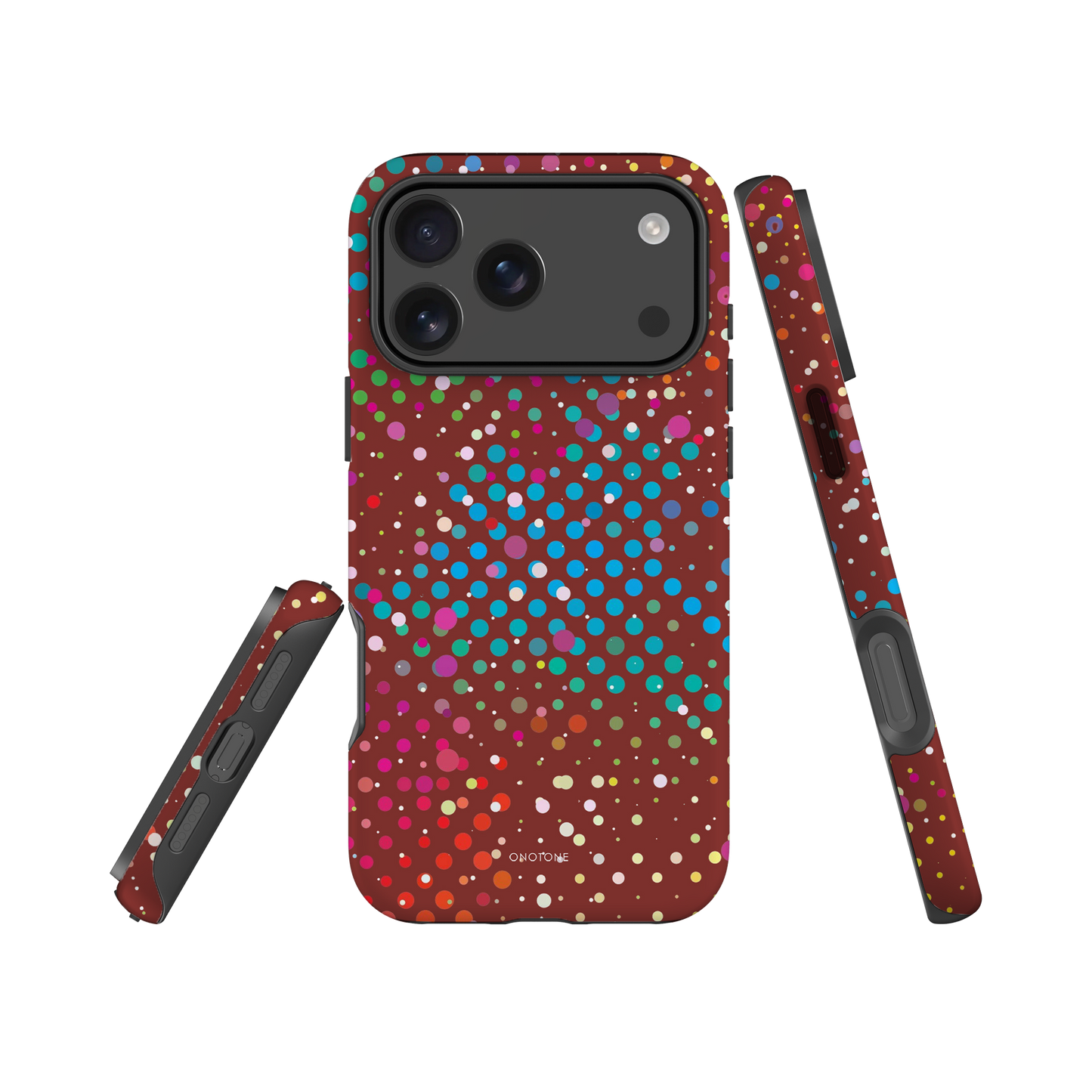 Deep Fresh Crimson Polka Dot iPhone 17 Pro (MagSafe) Case