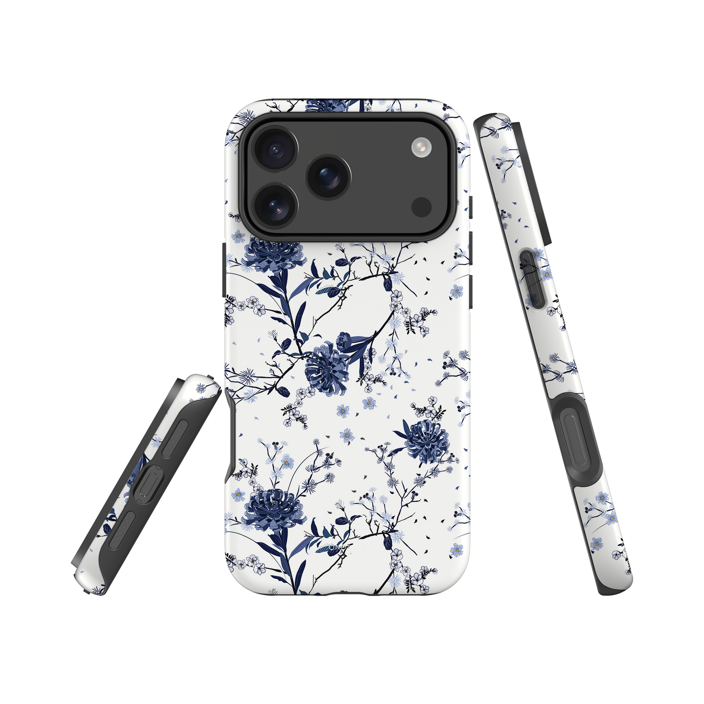 Japanese design indigo iPhone® Case with patterns  (IND-024)