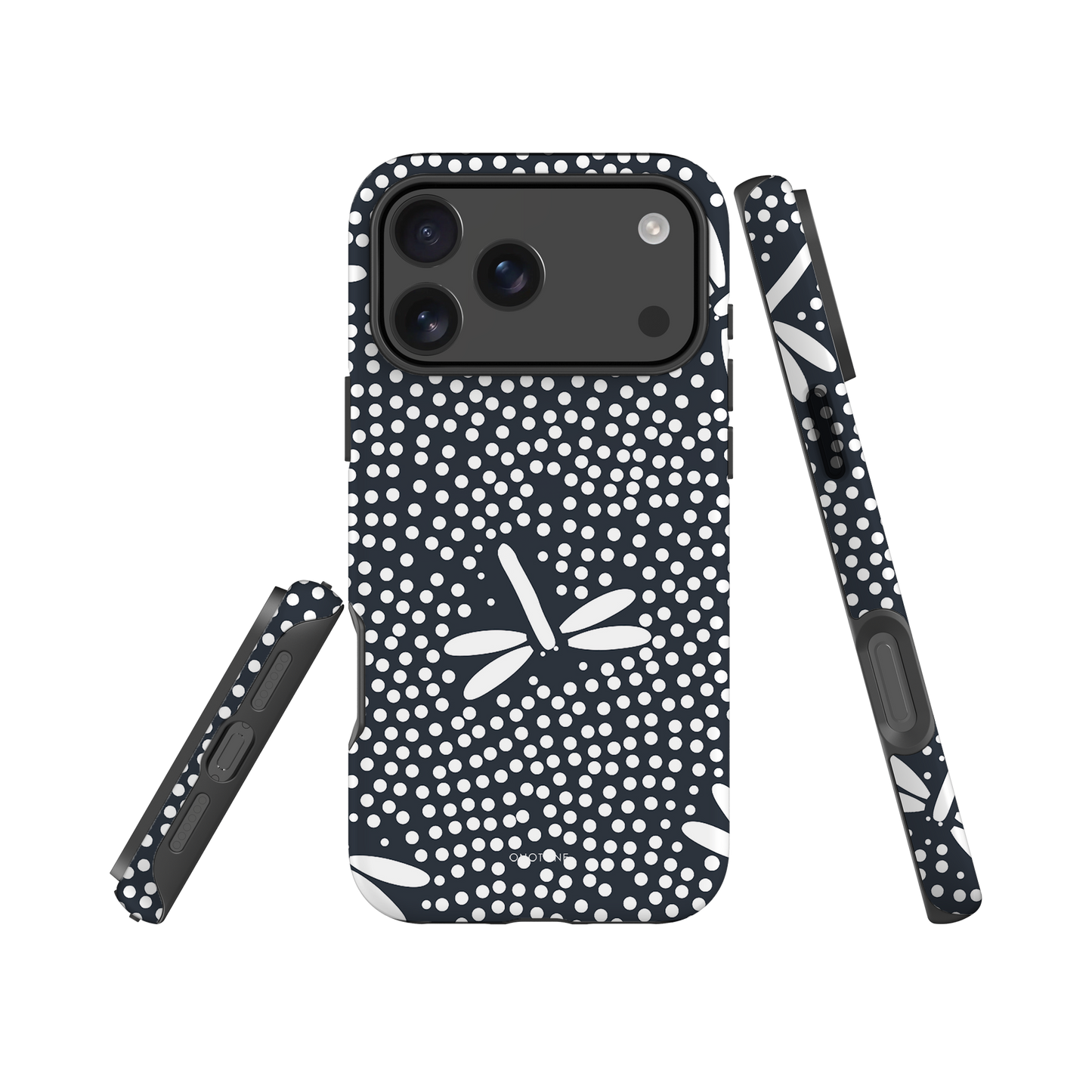 Japanese design indigo iPhone® Case with firefly patterns (IND-016)