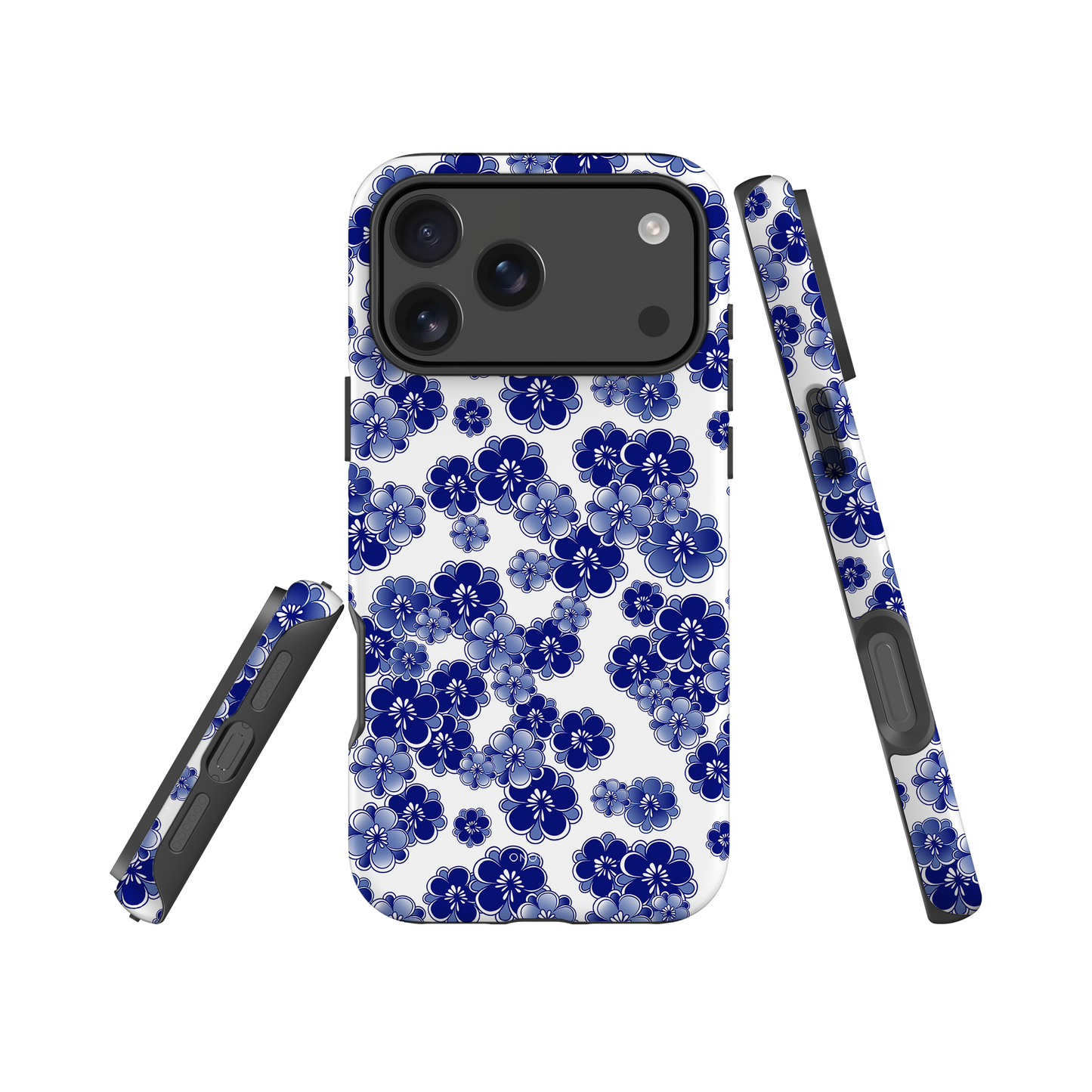 Japanese design indigo iPhone® Case  (IND-042)