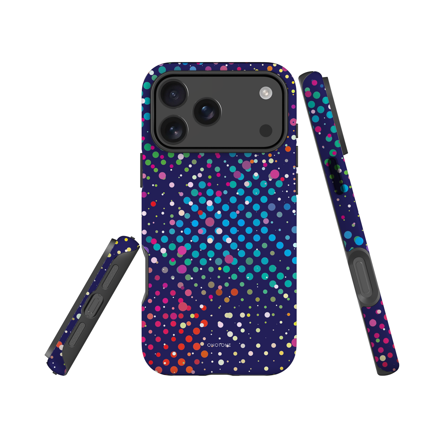 Deep Navy Blue Polka Dot iPhone 17 (MagSafe) Case