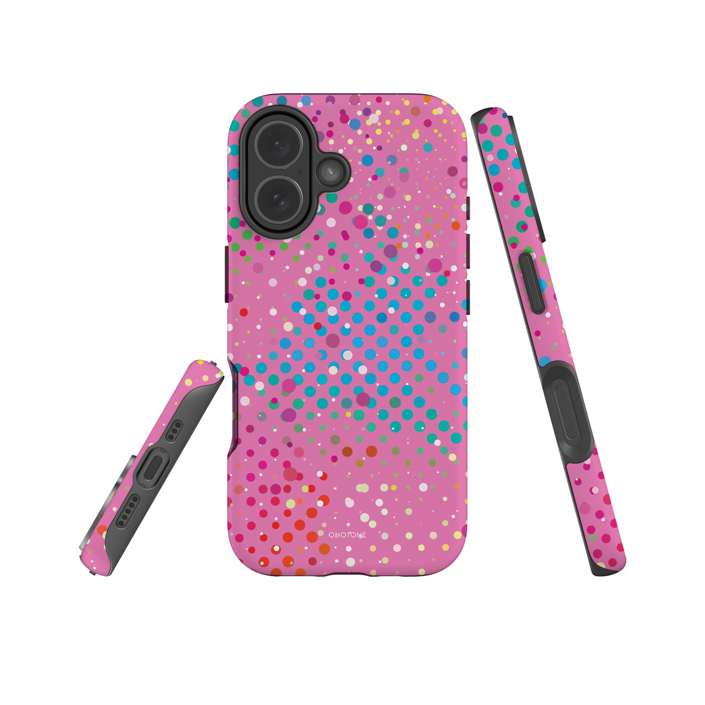 Soft Vivid Rose Polka Dot iPhone 17 (MagSafe) Case