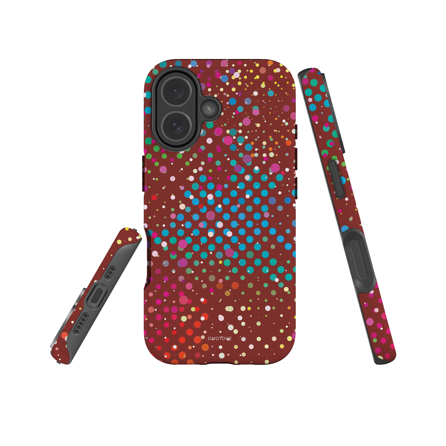 Deep Fresh Crimson Polka Dot iPhone 17 (MagSafe) Case