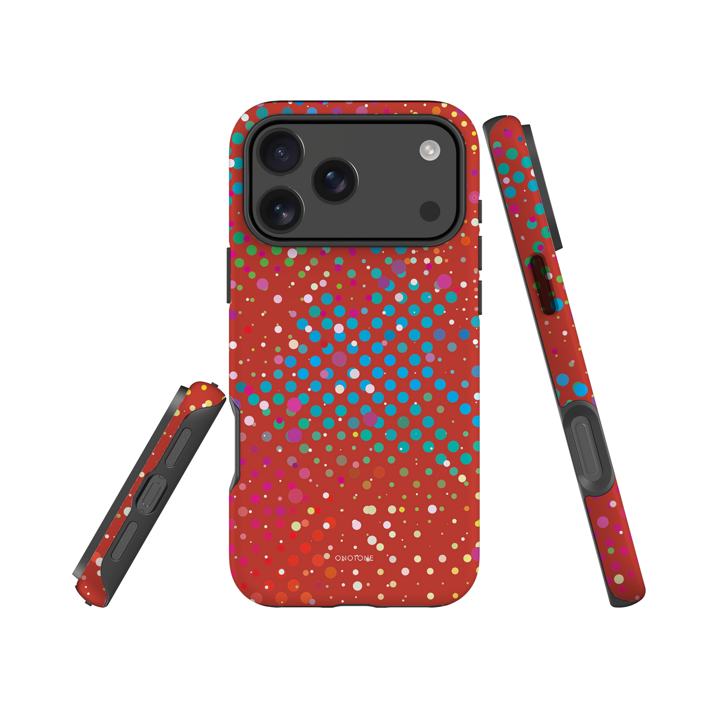 Crimson Brown Polka Dot iPhone 17 (MagSafe) Case