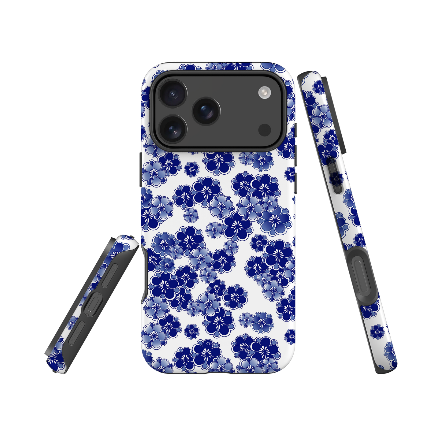 Japanese design indigo iPhone® Case  (IND-042)