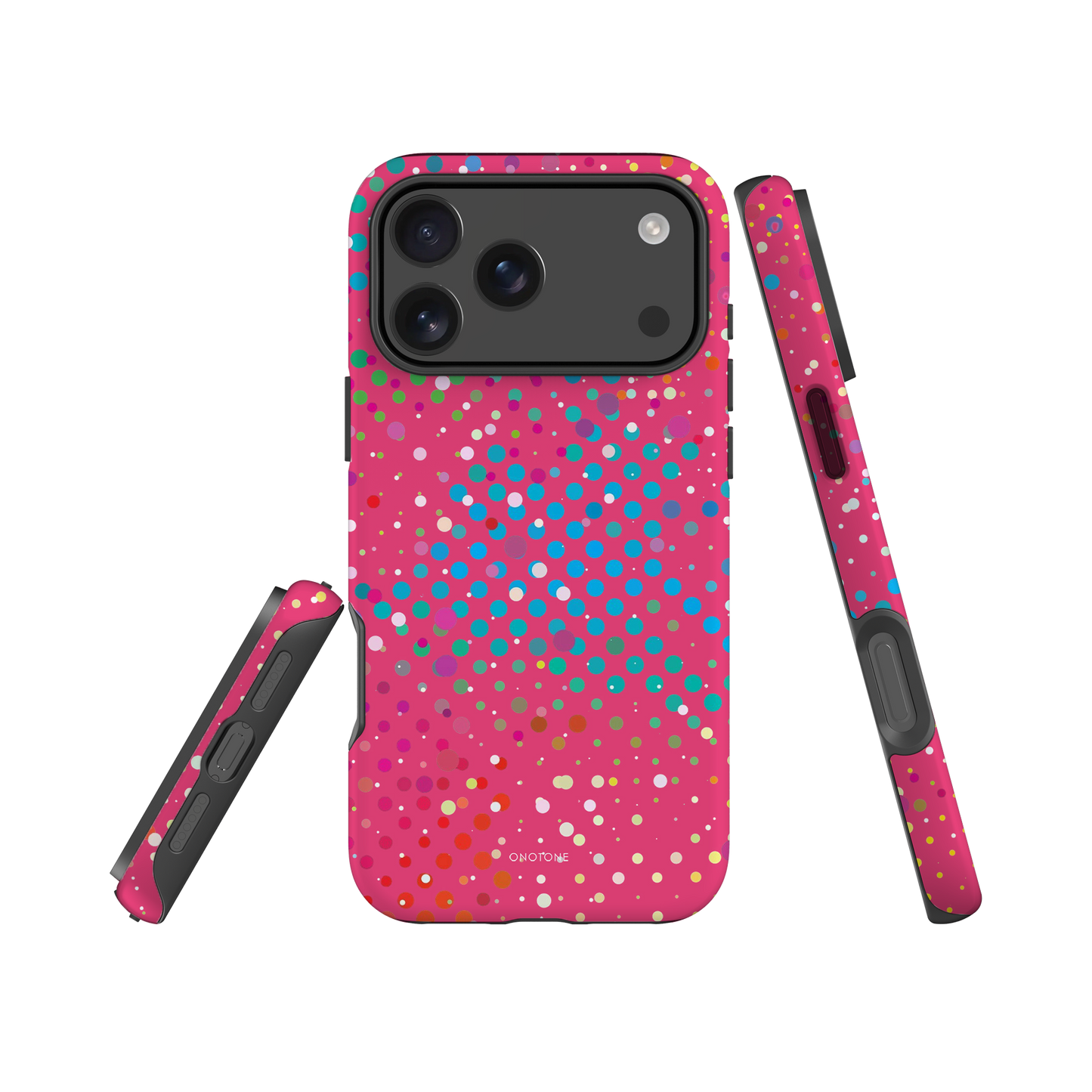 Salmon Pink Polka Dot iPhone 17 Pro (MagSafe) Case