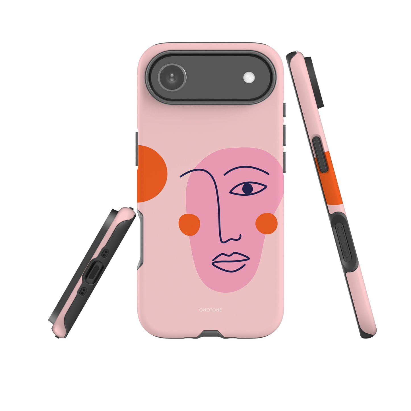 Dual Layer pink modern iPhone® Case ( MD-2849)