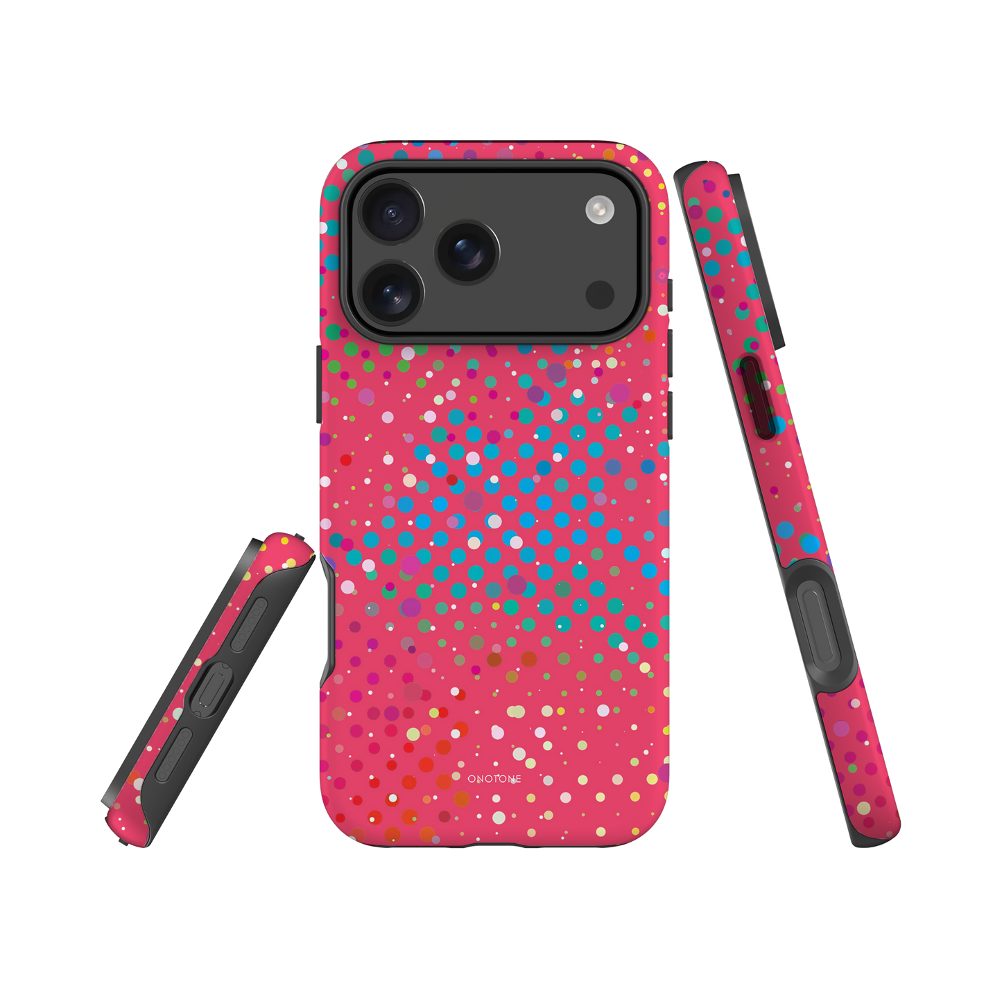 Redish Pink Polka Dot iPhone 17 (MagSafe) Case