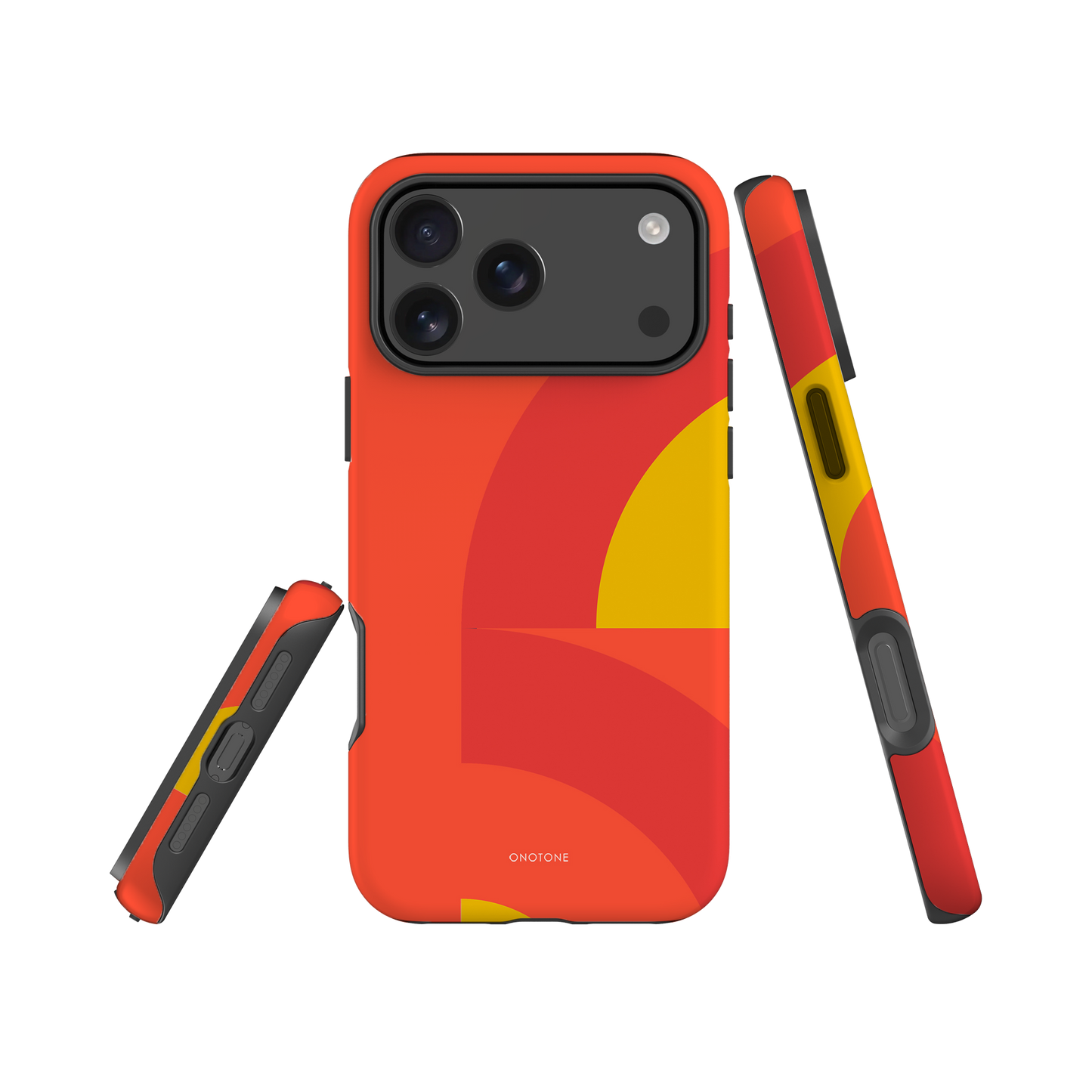 Dual Layer orange modern iPhone® Case ( MD-2625)