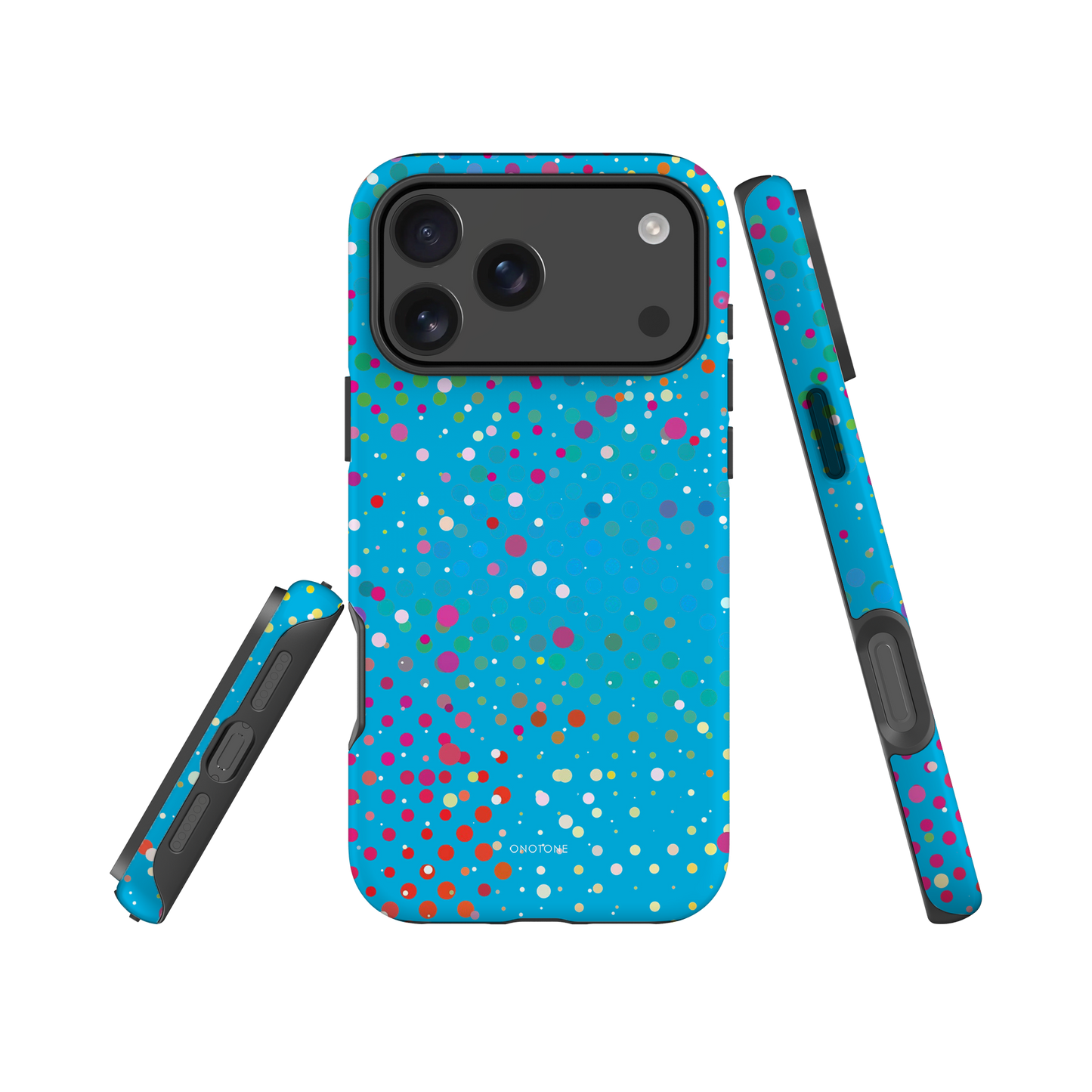 Deep Sky Blue Polka Dot iPhone 17 (MagSafe) Case