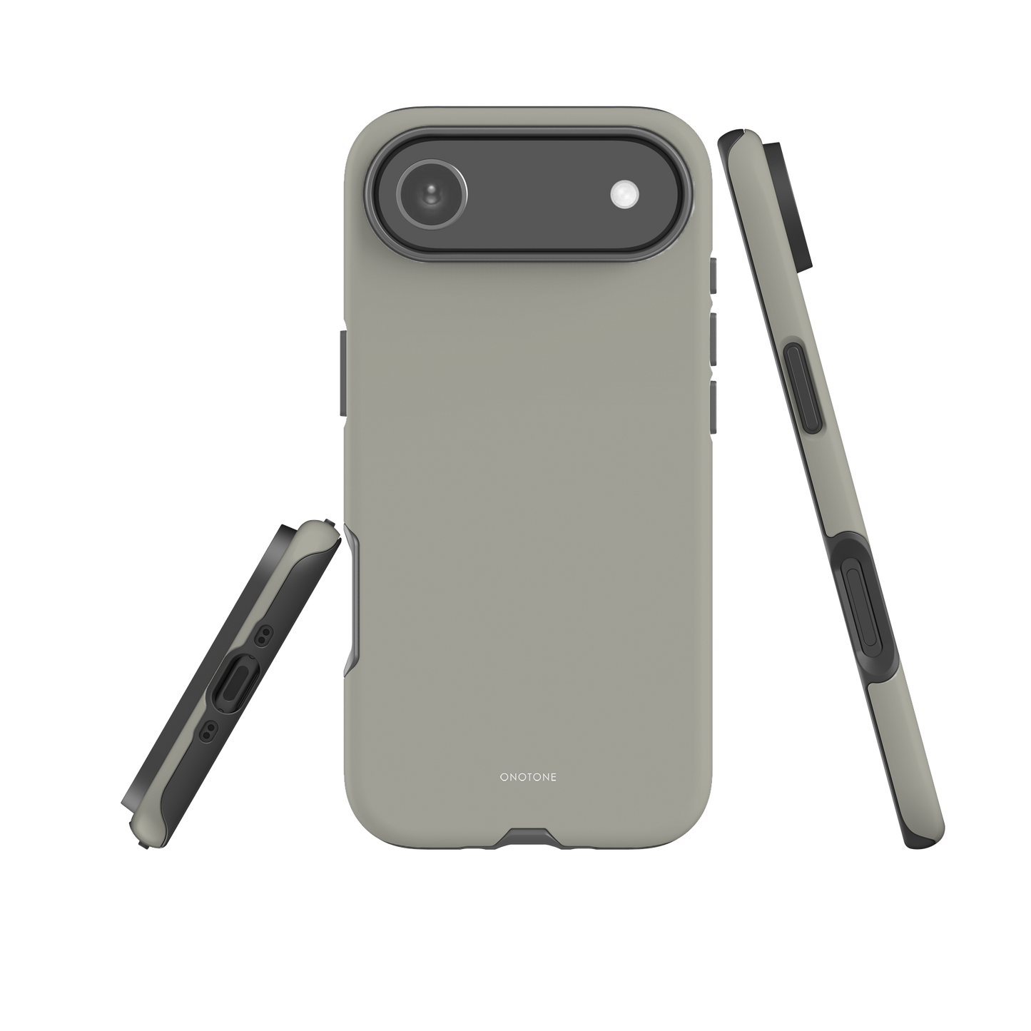 GRAY MINIMALIST IPHONE® CASE - PANTONE® 414