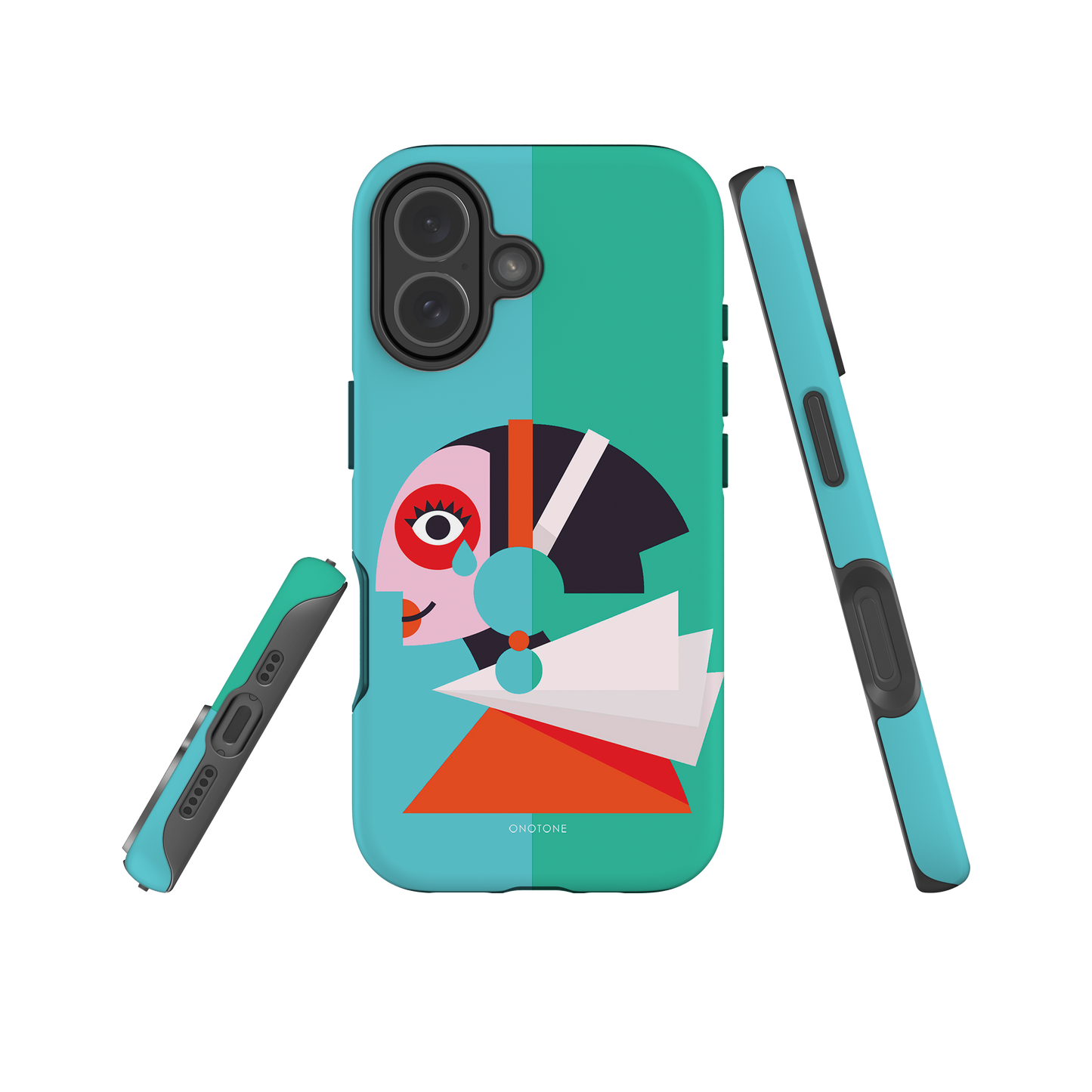 Dual Layer green modern iPhone® Case ( MD-1617)