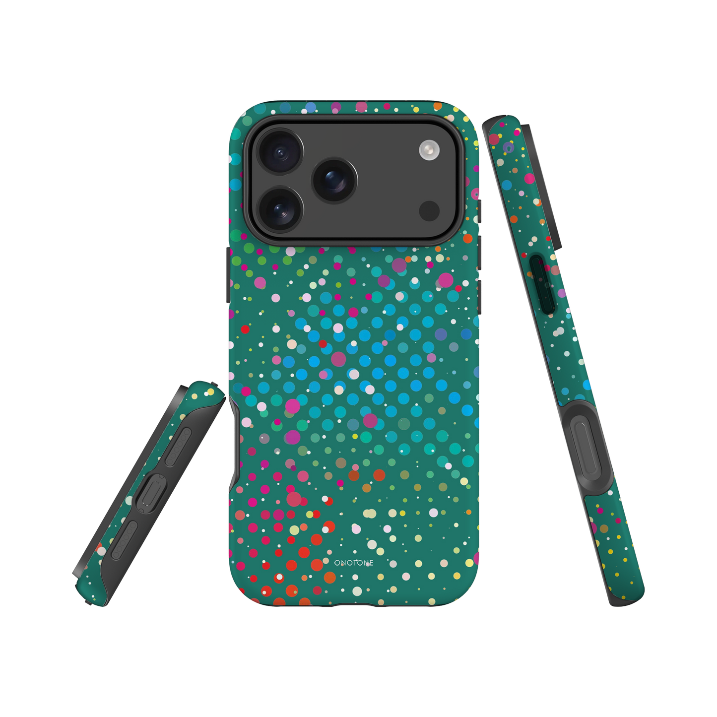 Rain Forest Green Polka Dot iPhone 17 Pro (MagSafe) Case