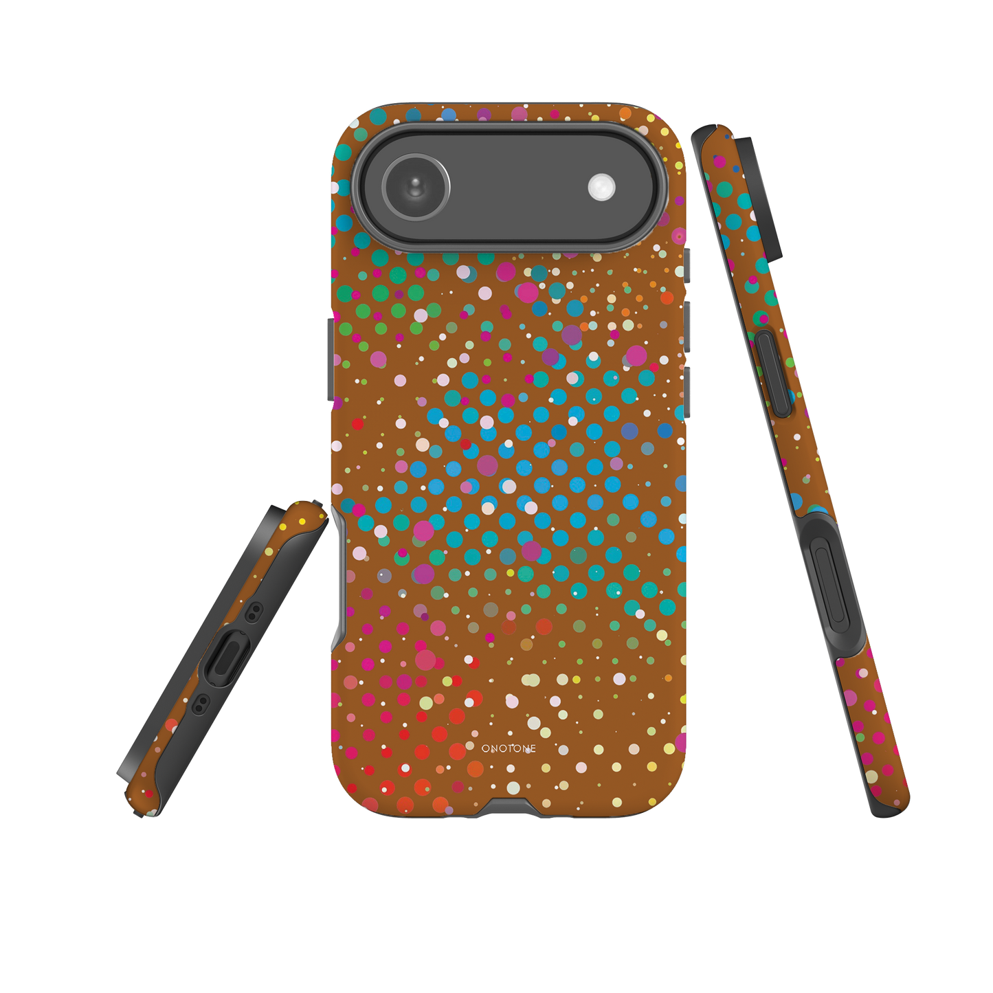 Cinnamon Brown Polka Dot iPhone 17 Pro (MagSafe) Case