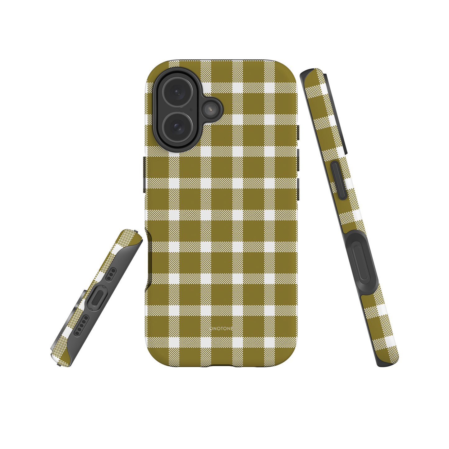 Old Moss Yellow Plaid iPhone Case – Durable, Stylish & Shockproof Protection (BP-105)