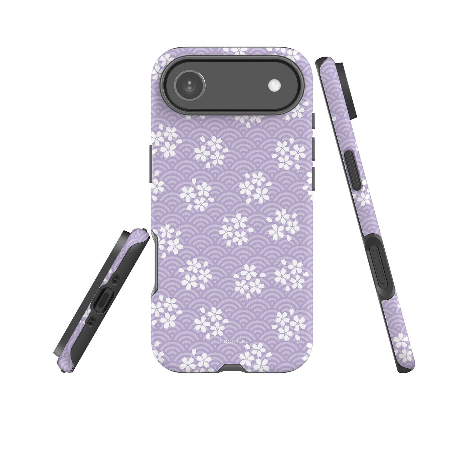 Japanese design indigo iPhone® Case with sakra patterns (IND-017)