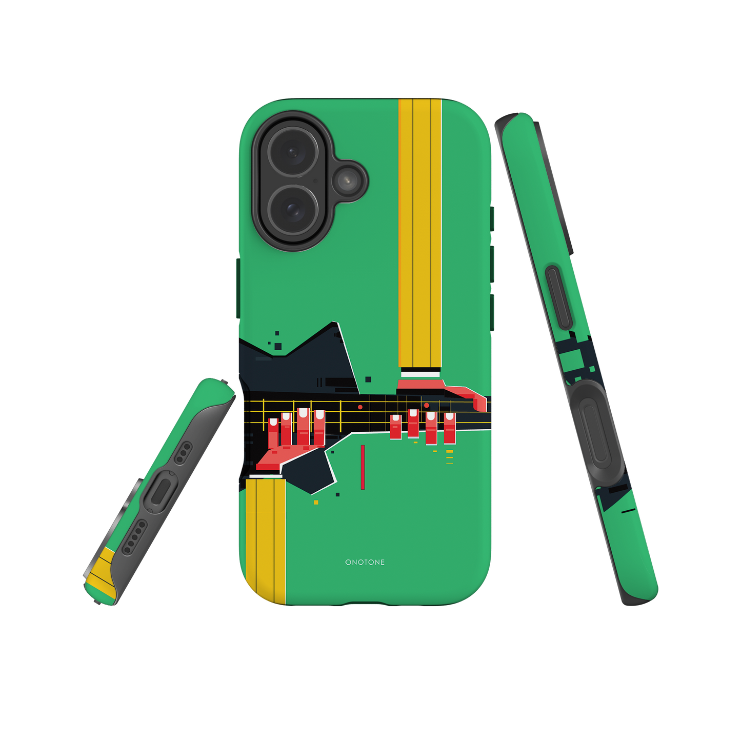 Dual Layer green modern iPhone® Case ( MD-1057)