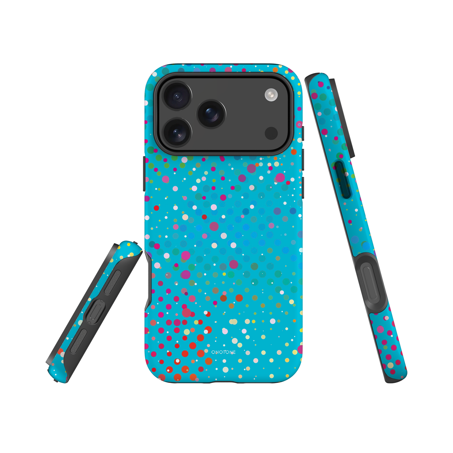 Turquoise Blue Polka Dot iPhone 17 (MagSafe) Case