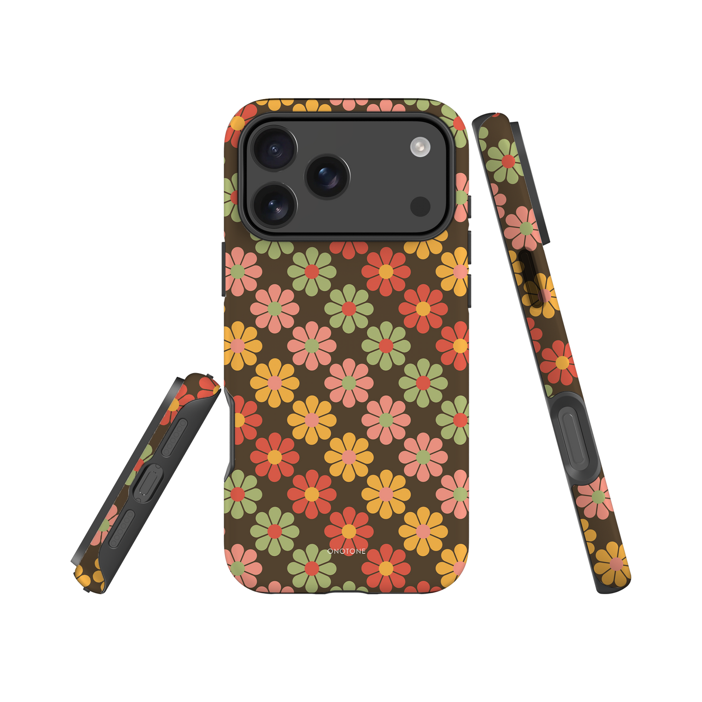 Retro iPhone Case – iPhone Case with Retro Flower Patterns (RTR-012)