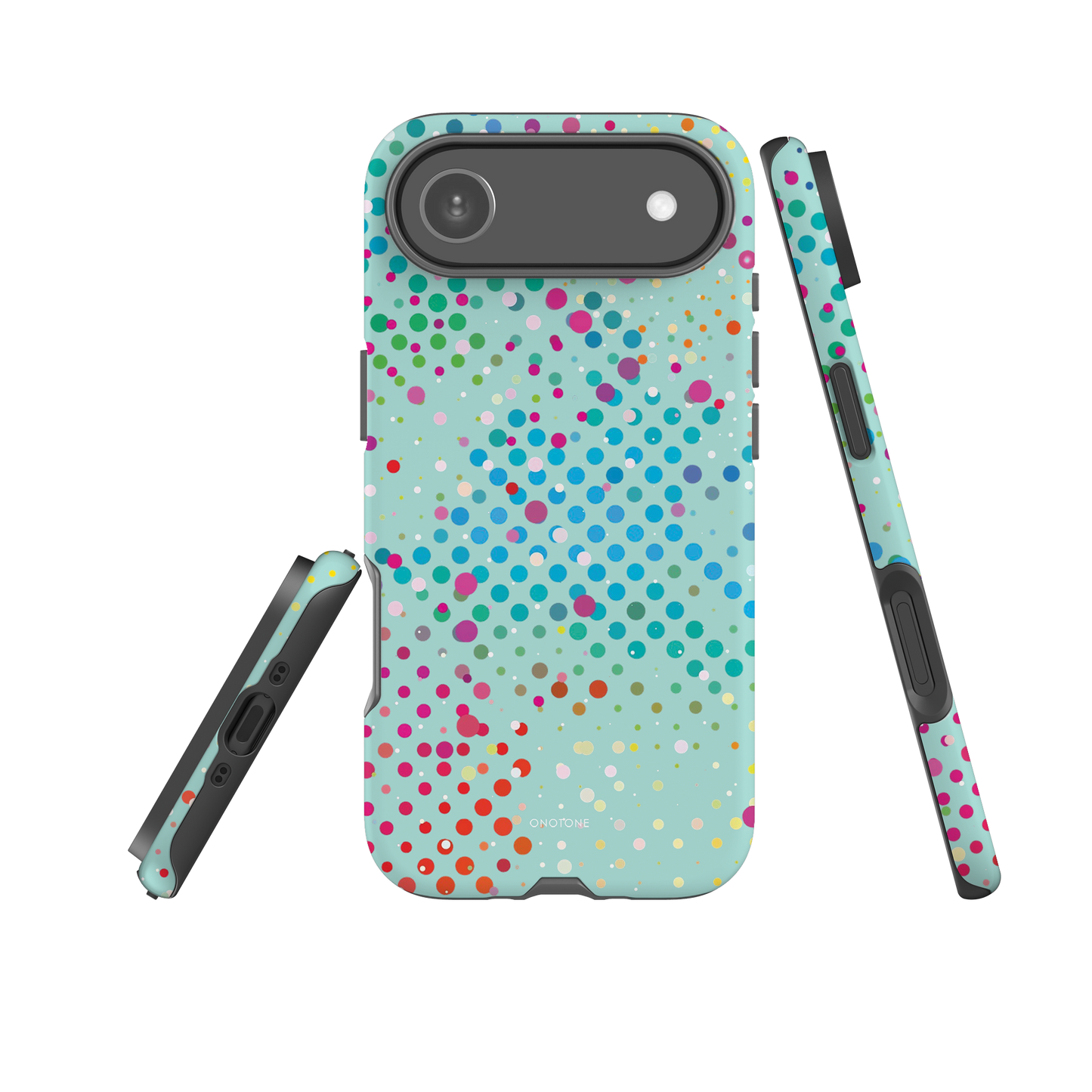 Pale Turquoise Polka Dot iPhone 17 Pro (MagSafe) Case
