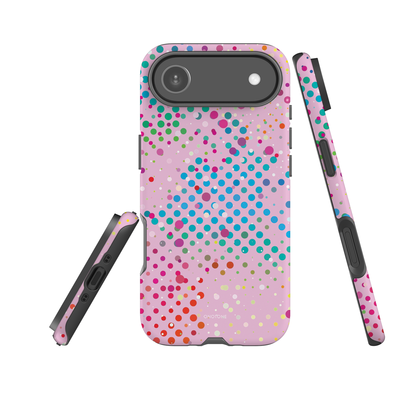 Light Rose Pink Polka Dot iPhone 17 Pro (MagSafe) Case