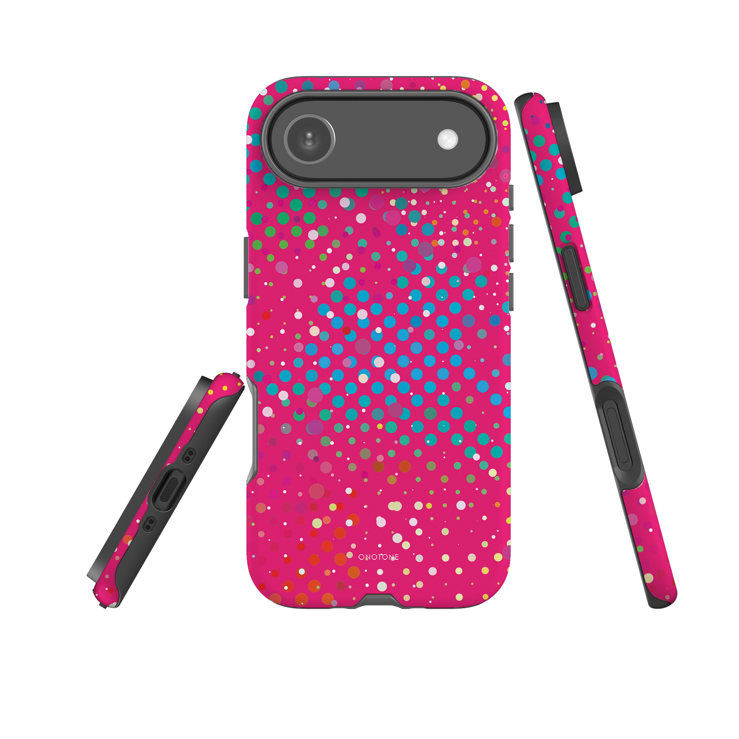 Magenta Pink Polka Dot iPhone 17 Pro (MagSafe) Case