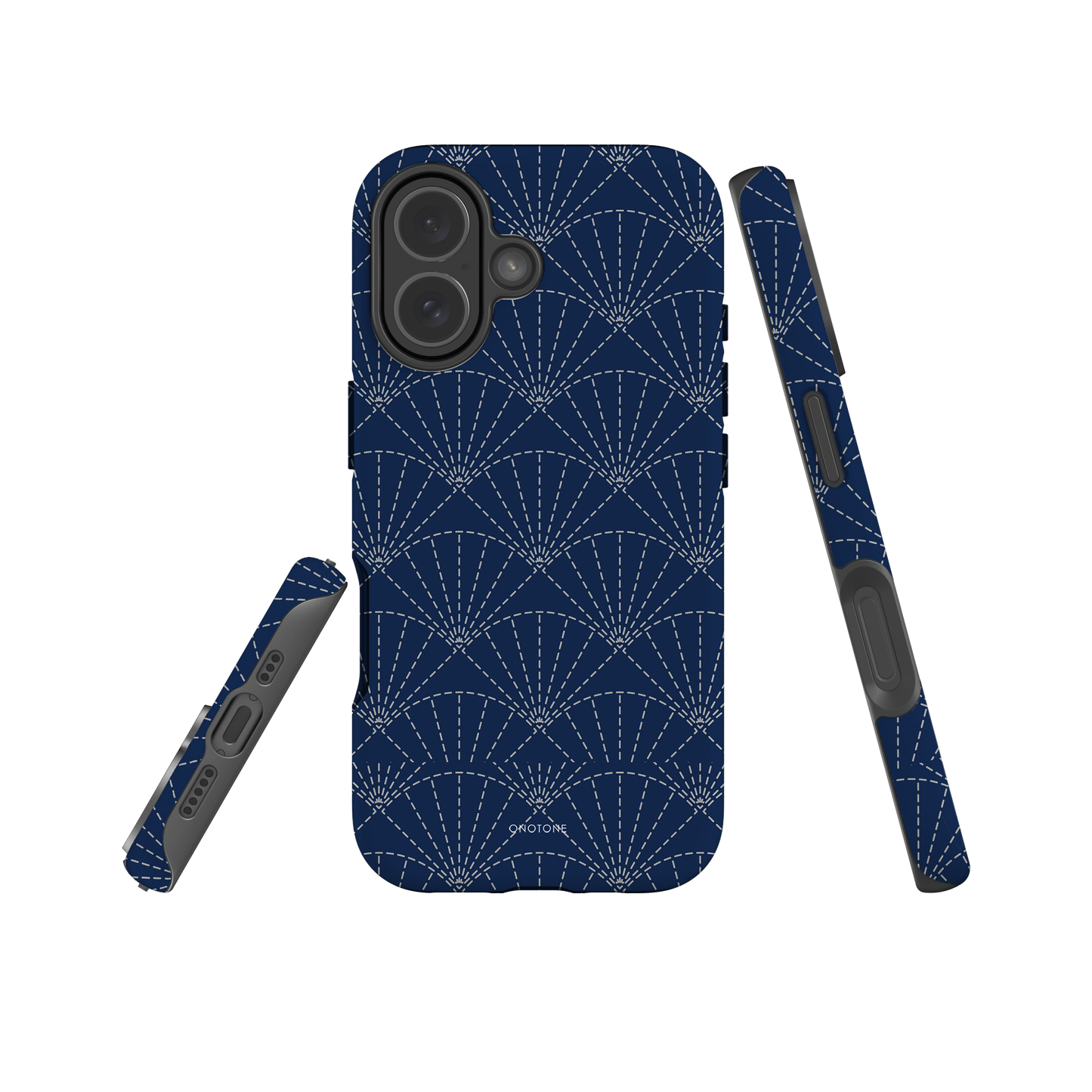 Japanese design indigo iPhone® Case with patterns (IND-014)