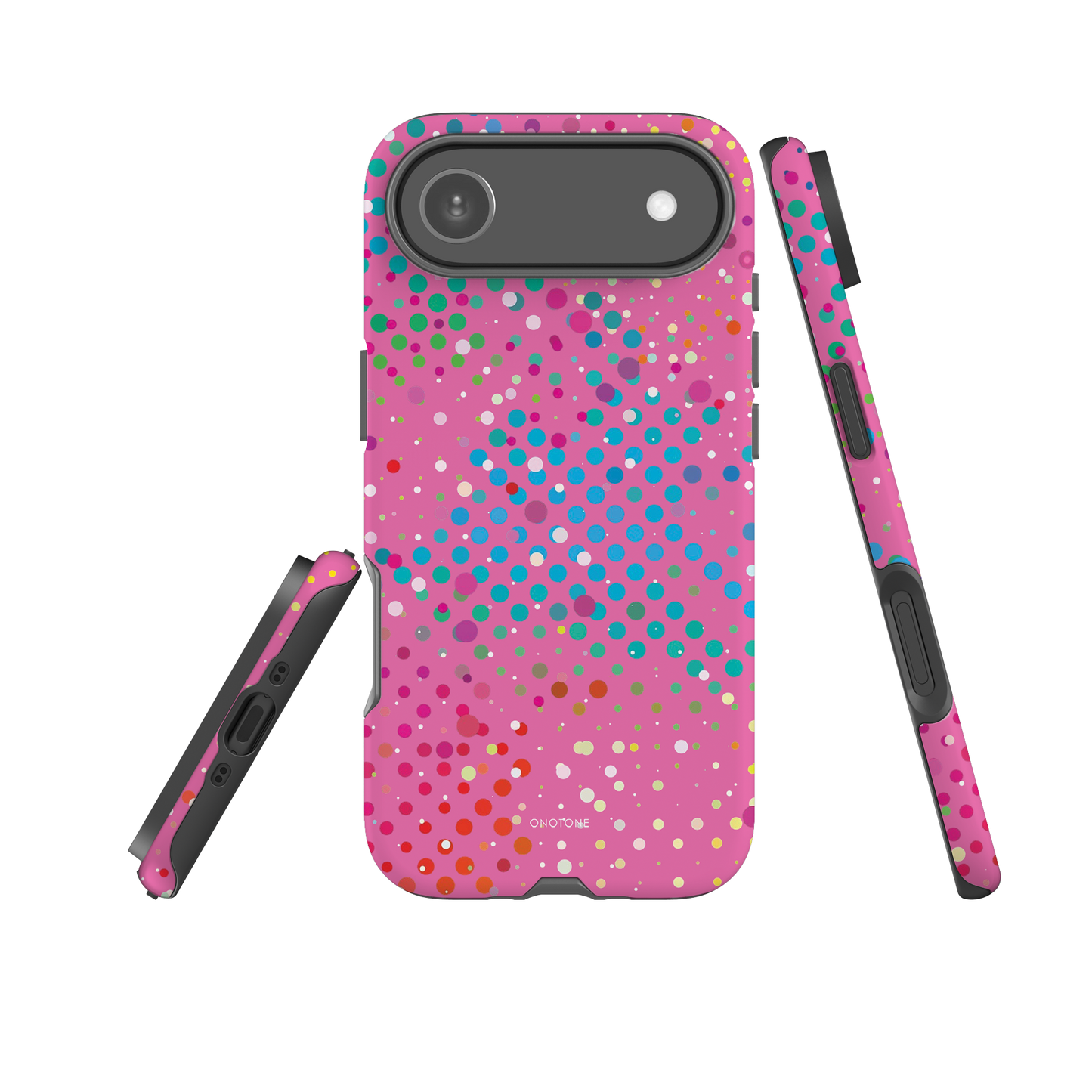 Flamingo Pink Polka Dot iPhone 17 Pro (MagSafe) Case