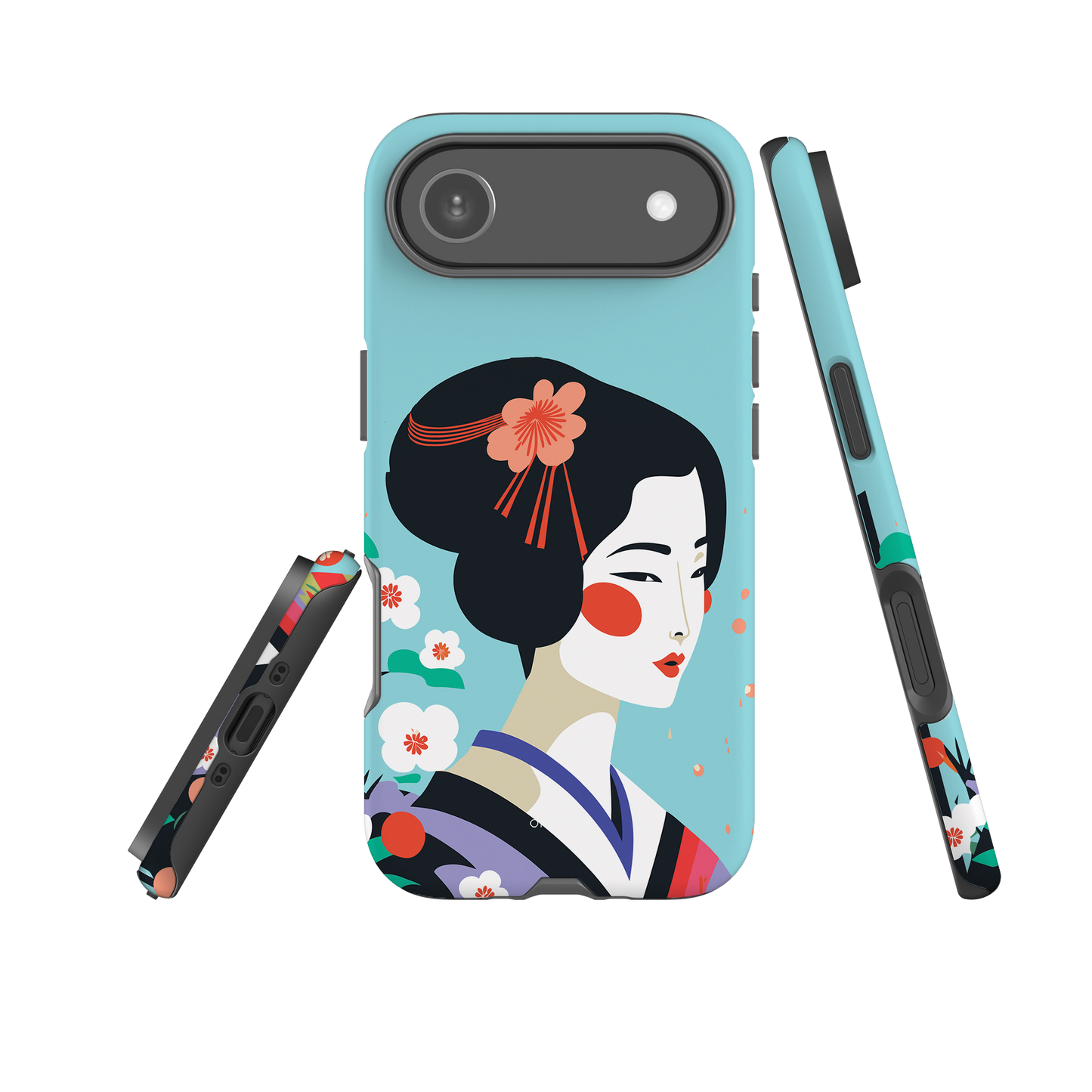 Dual Layer geisha modern iPhone® Case ( MD-1953)